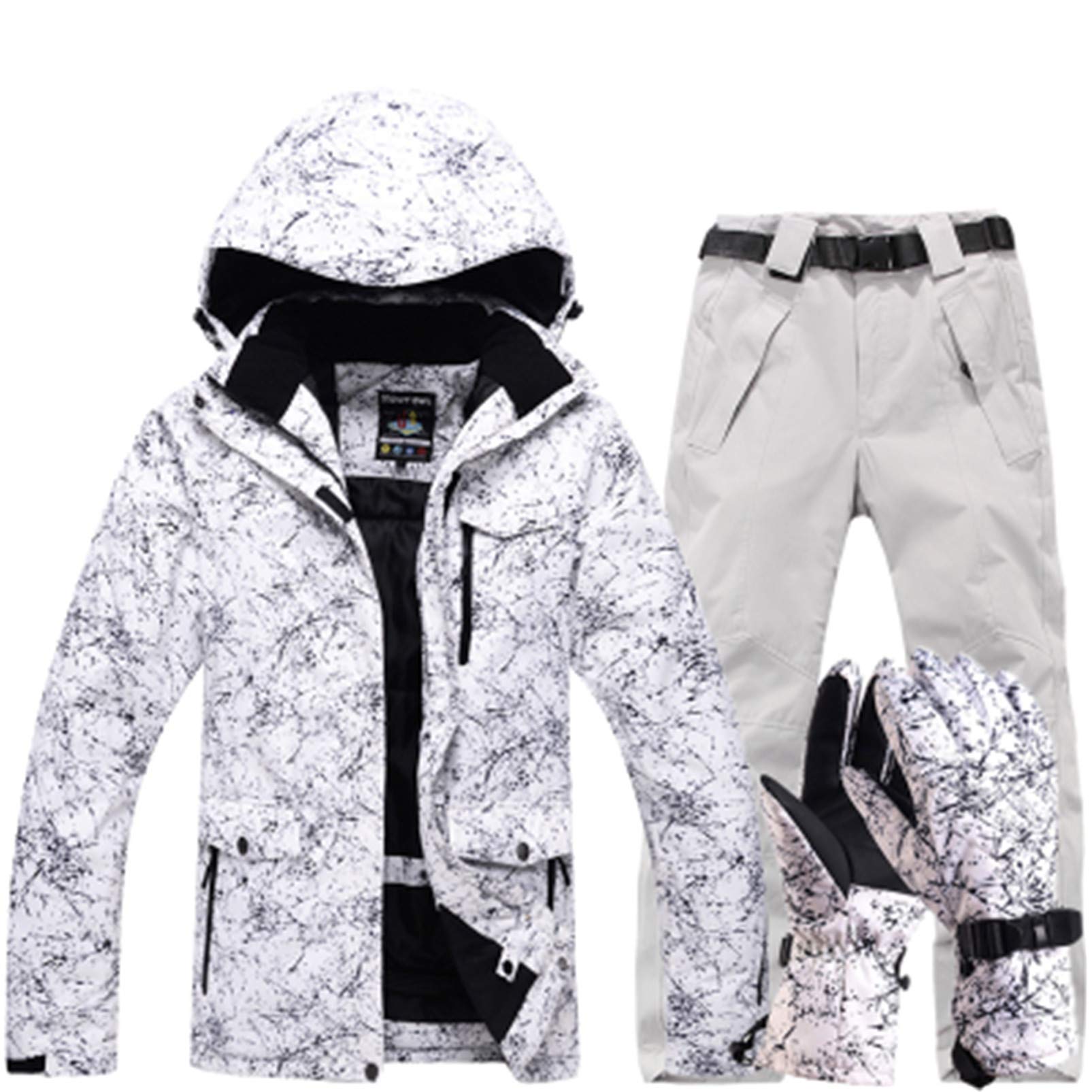 **Men's & Women's Windproof Waterproof Ski Suit Set - Winter Snowboard Jacket & Pants for Skiing & Outdoor Sports**    *(Perfect for Skiing, Snowboarding, Hiking & Cold Weather Adventures)*
