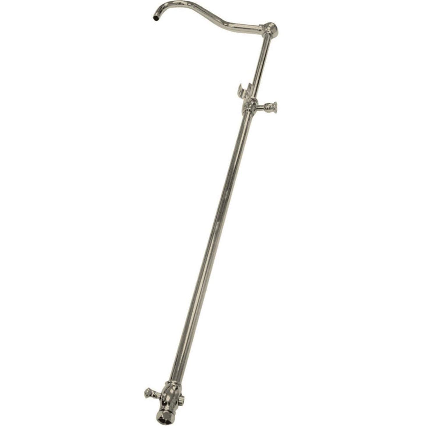 Kingston Brass Vintage 60-Inch Add-On Shower System with 12-Inch Shower Arm - Perfect for Bathroom Renovation & Spa-Like Shower Experience
