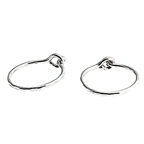 8mm | 22 GA | Sterling Silver | Delicate Hammered