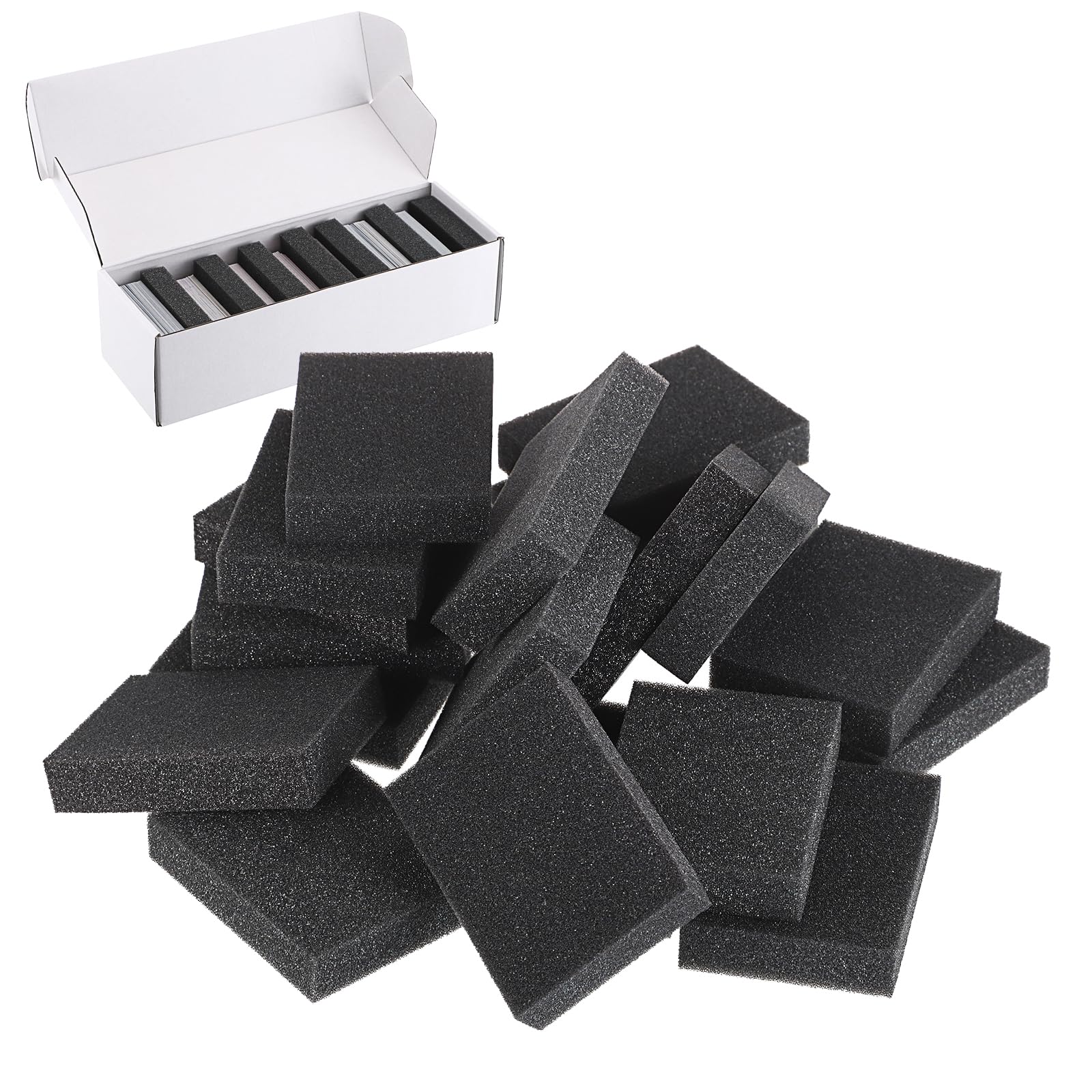 OwnMy 20PCS Shock-Absorbing Sponge Trading Card Dividers - Perfect for Organizing & Protecting Trading Cards in Storage Boxes | Fill Extra Space | Ideal for MTG, Pokemon & Sports Card Collectors - Game Card Organizer for Home & Tournament Use