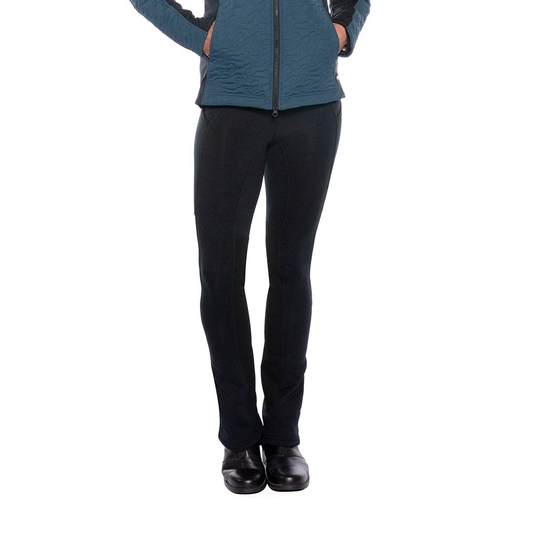 Kerrits Women's Sit Tight Wind Pro Bootcut Winter Horse Riding Tights - Warm Polartec Equestrian Breeches with Phone Pocket for Cold Weather Riding & Outdoor Activities