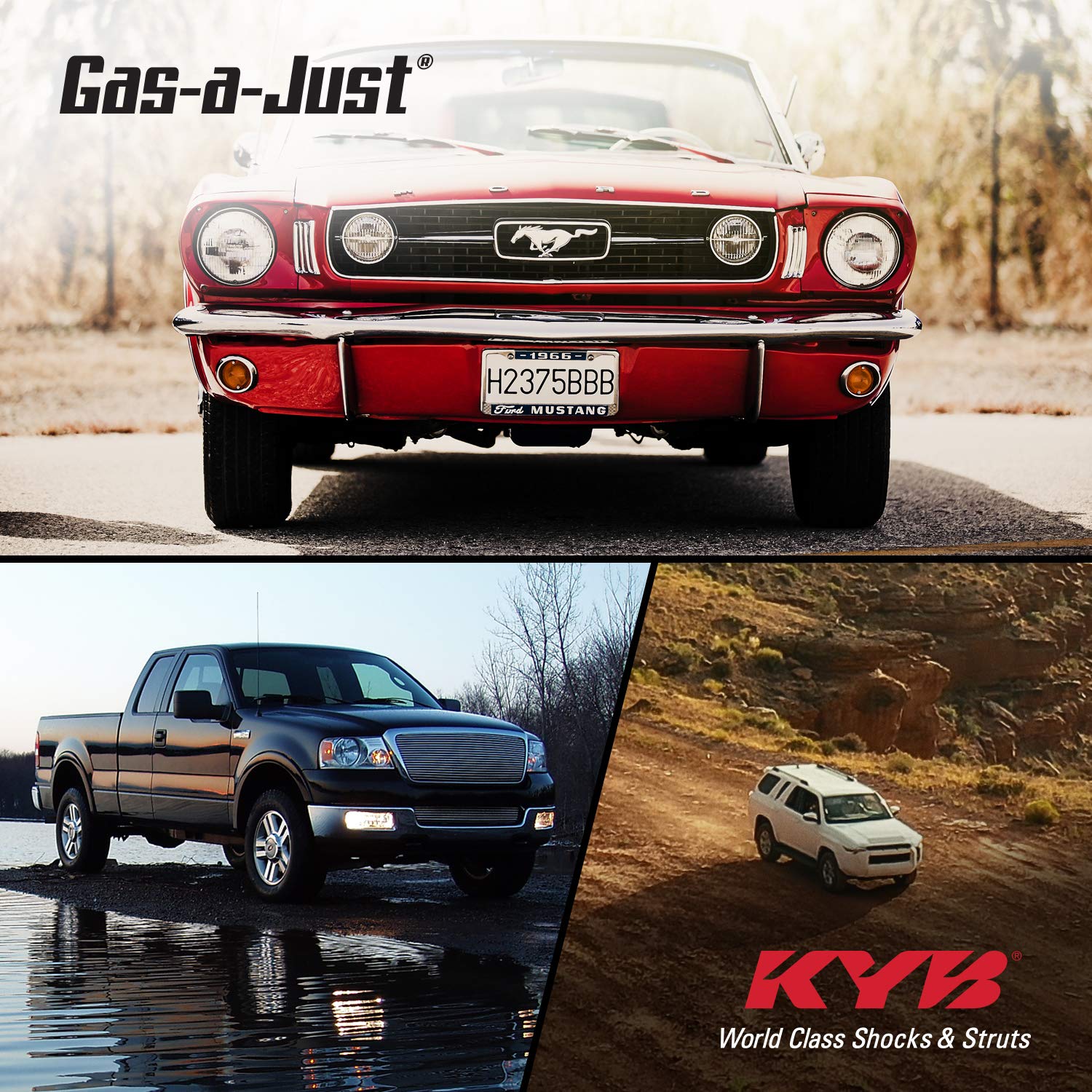 KYB 551115 Gas-a-Just Gas Strut - Premium Shock Absorber for Smooth Ride | Perfect for SUVs, Trucks & Automotive Suspension Systems | Ideal for Off-Roading, Towing & Heavy-Duty Applications