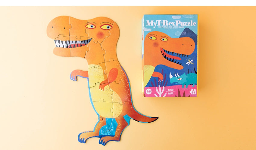 Londji My T-Rex Dinosaur Puzzle - 500 Piece Jigsaw Puzzle for Kids & Adults - Perfect for Family Game Night & Educational Play