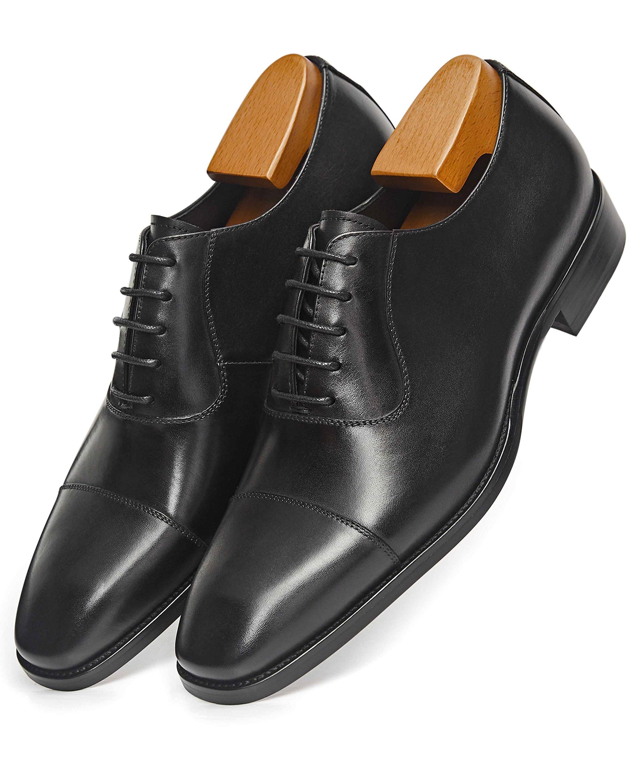Men's Leather Oxford Dress Shoes - Classic Formal Business Shoes for Work, Office & Special Occasions