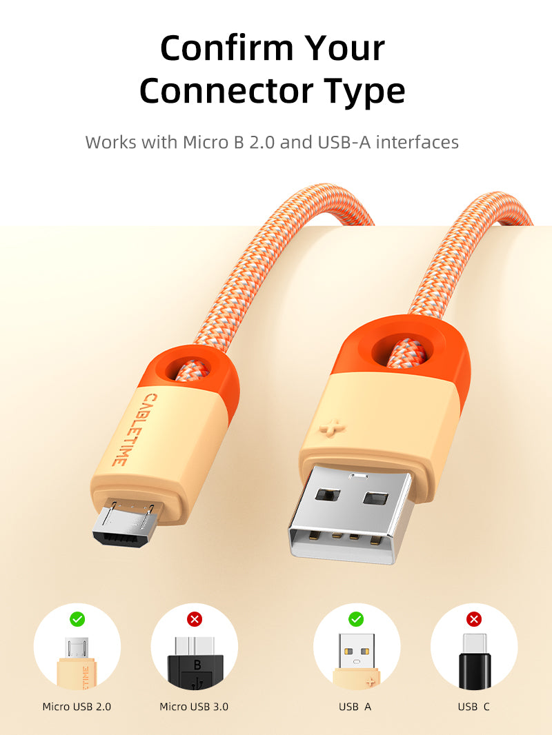 Wholesale Micro USB Charging Cable Fast Charger for Samsung Galaxy S7 Edge/S6/S5 & Android Phones - Durable Cord for Home, Office, Car Charging