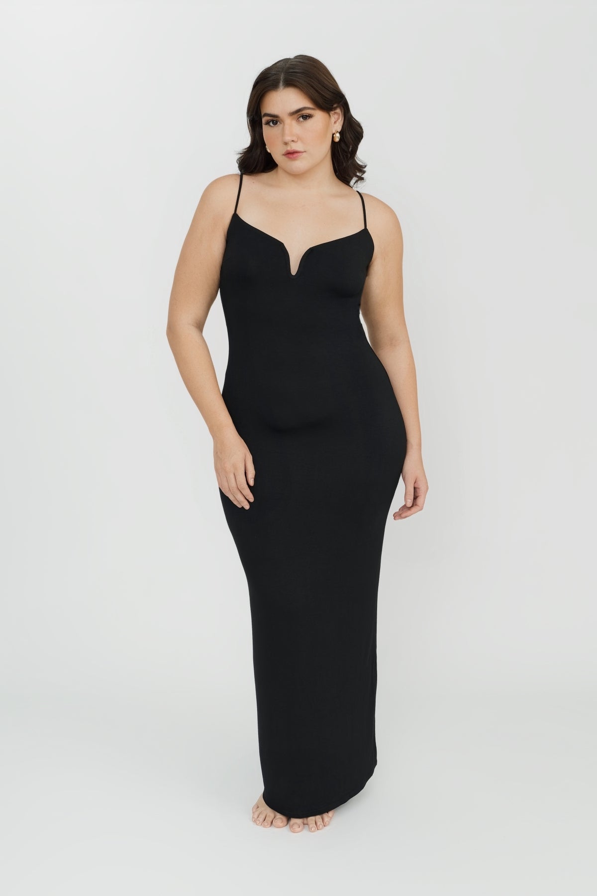 Stylish Black Koa Maxi Dress for Women - Elegant Long Flowy Summer Dress for Beach, Vacation & Casual Outings