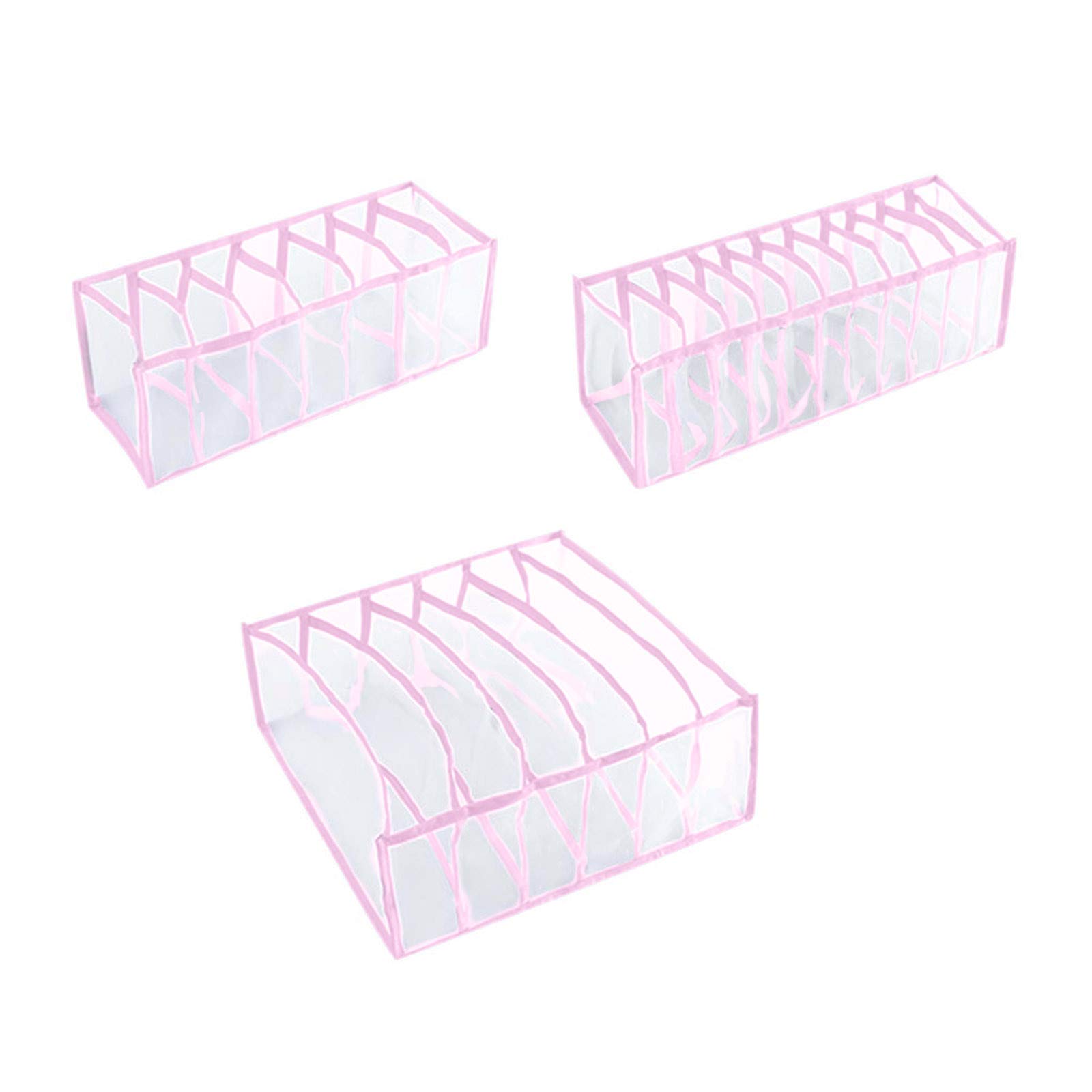 Underwear & Sock Organizer Box Drawers with Bra Compartments - Closet Storage Solution for Men & Women | Perfect for Bedroom, Dresser, and Travel Organization