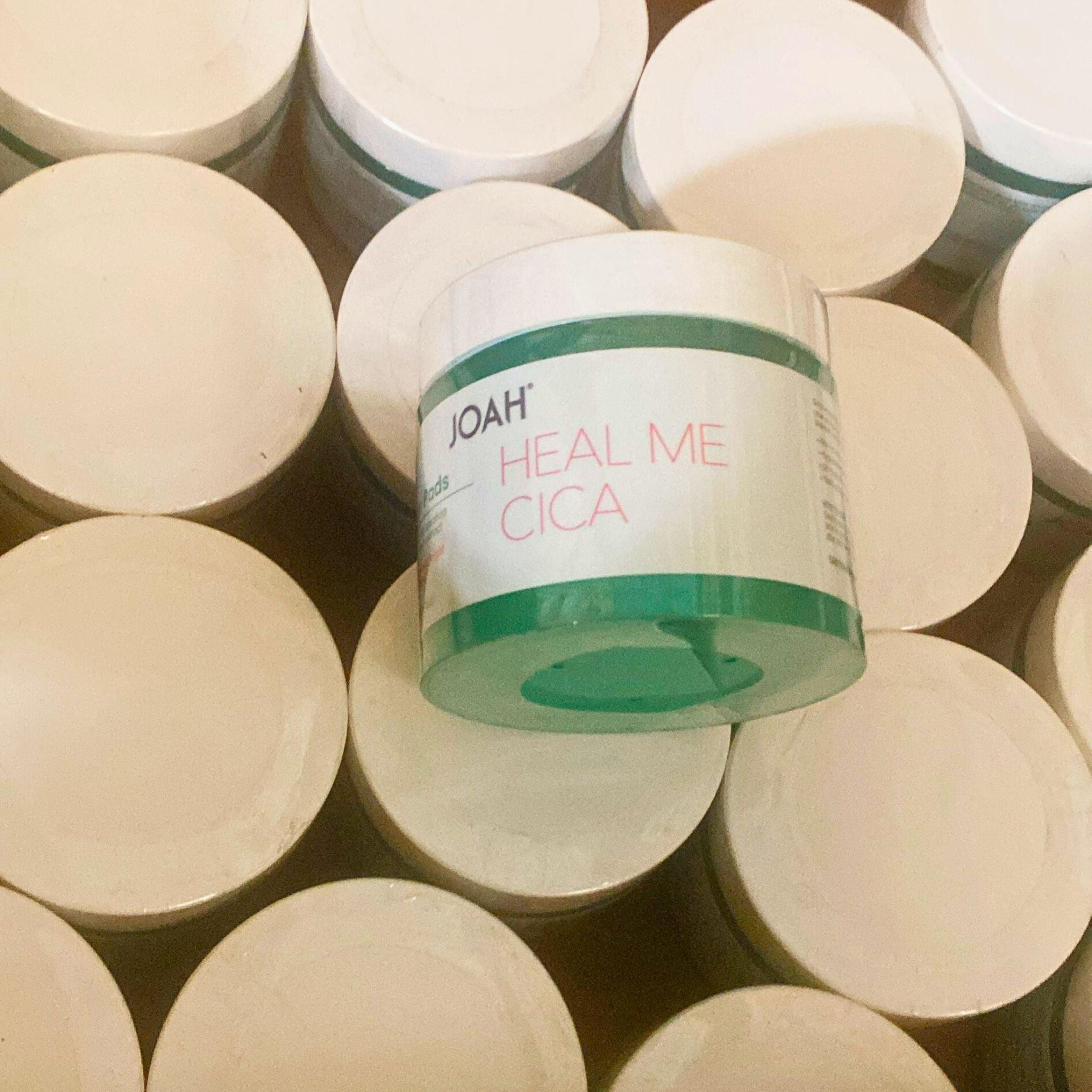 JOAH Heal Me Cica Toner Pads with Centella Asiatica & Willow Bark Extract - Soothing Facial Treatment for Acne & Sensitive Skin - Dermatologist Tested - 3.04OZ (35 Pads) - Perfect for Daily Skincare Routine & Post-Workout Refresh