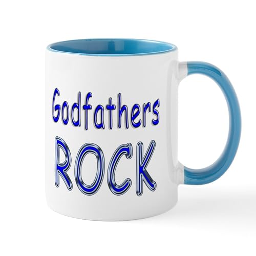 White/Blue Inside - Godfathers Rock Mug