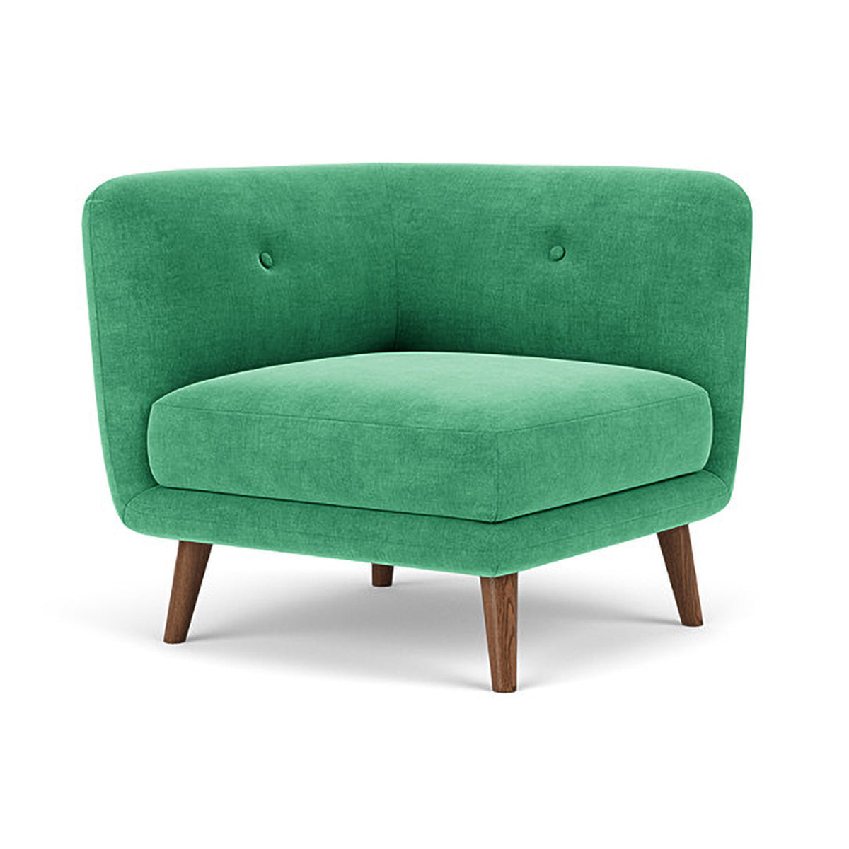 Alfred Fabric Right 1 Seater Modular Sofa - Modern Comfortable Single Chair for Living Room, Bedroom & Small Spaces