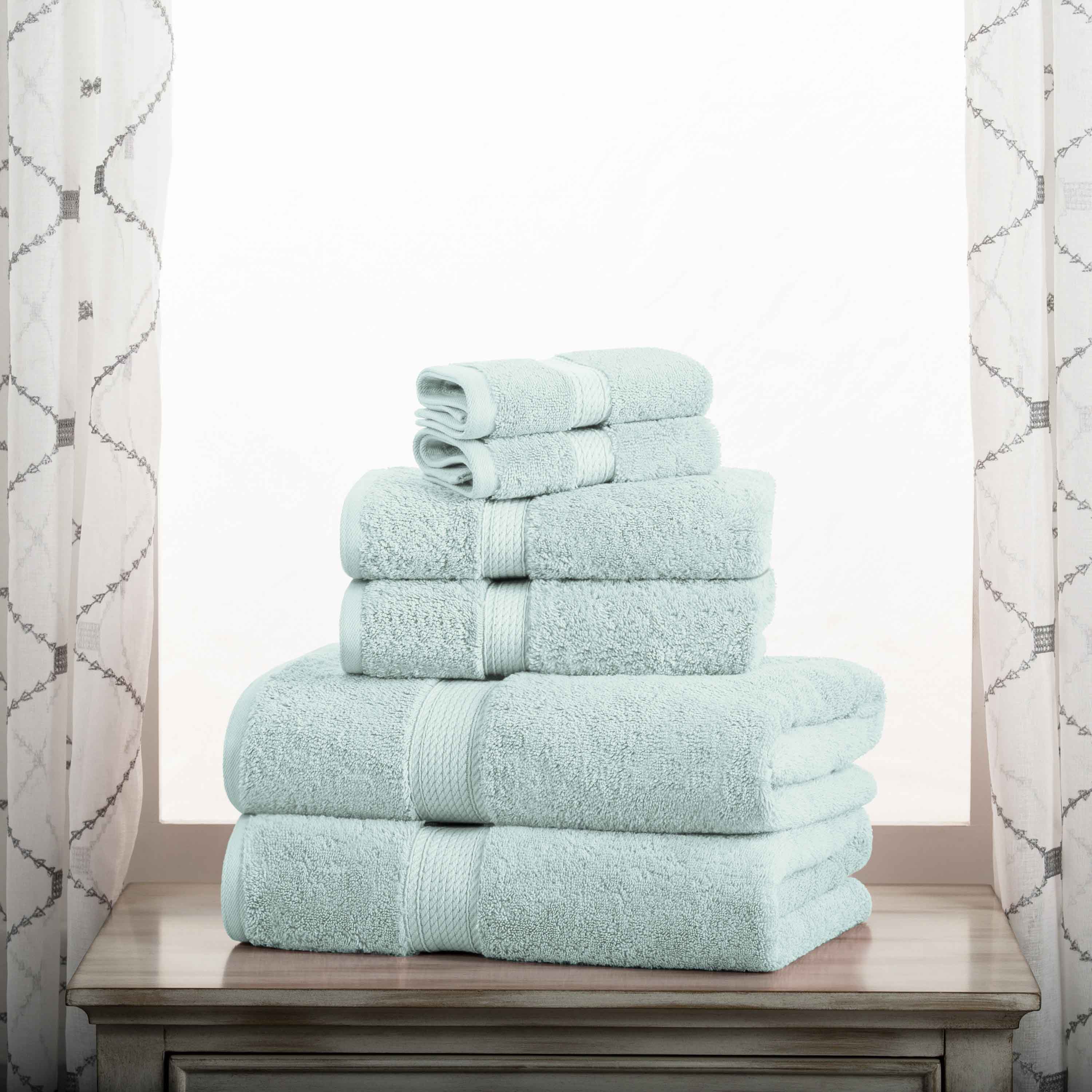Premium 6-Piece Egyptian Cotton Towel Set - Ultra Soft, Heavyweight & Luxurious Bath Towels for Spa, Hotel & Home Use