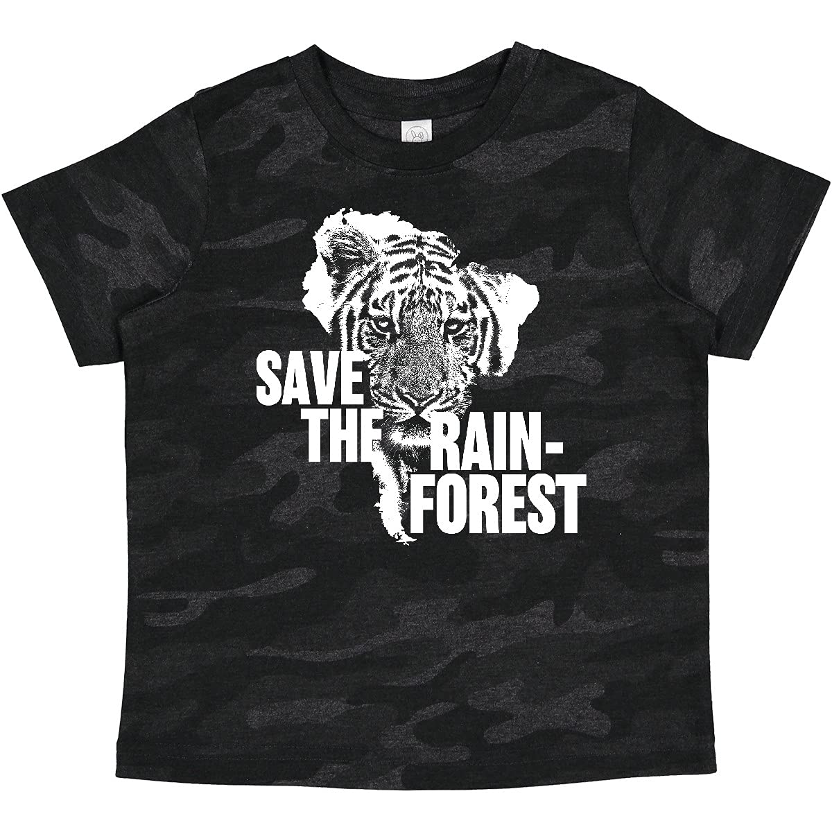 Save The Rainforest Tiger with South America Silhouette Baby T-Shirt | Cute Eco-Friendly Animal Print Tee for Infants & Toddlers | Playdate, Daycare & Nature-Themed Outfit