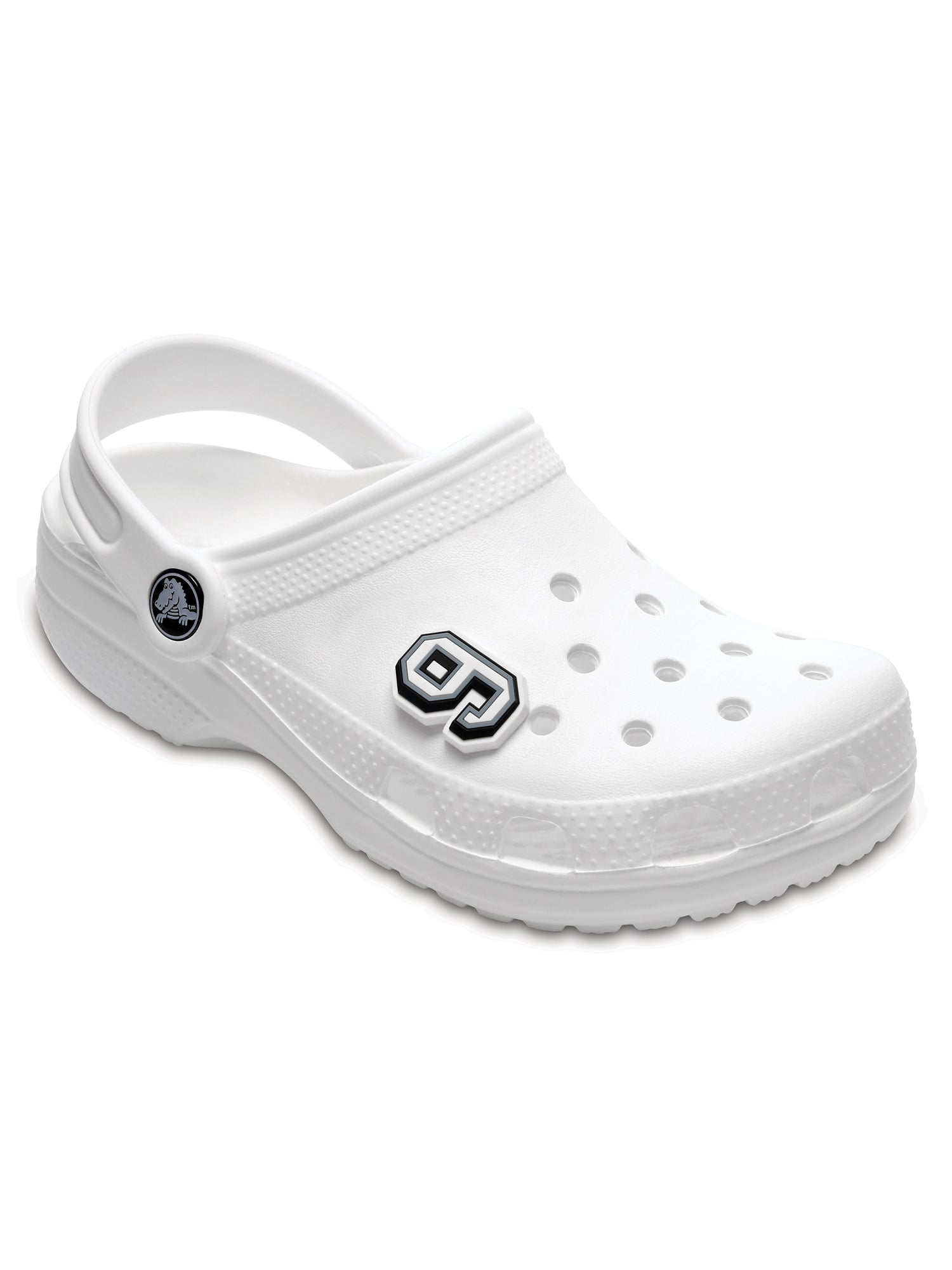 Crocs Jibbitz Black & White Number 9 Charms - Customizable Shoe Accessories for Kids & Adults - Perfect for School, Work & Casual Wear