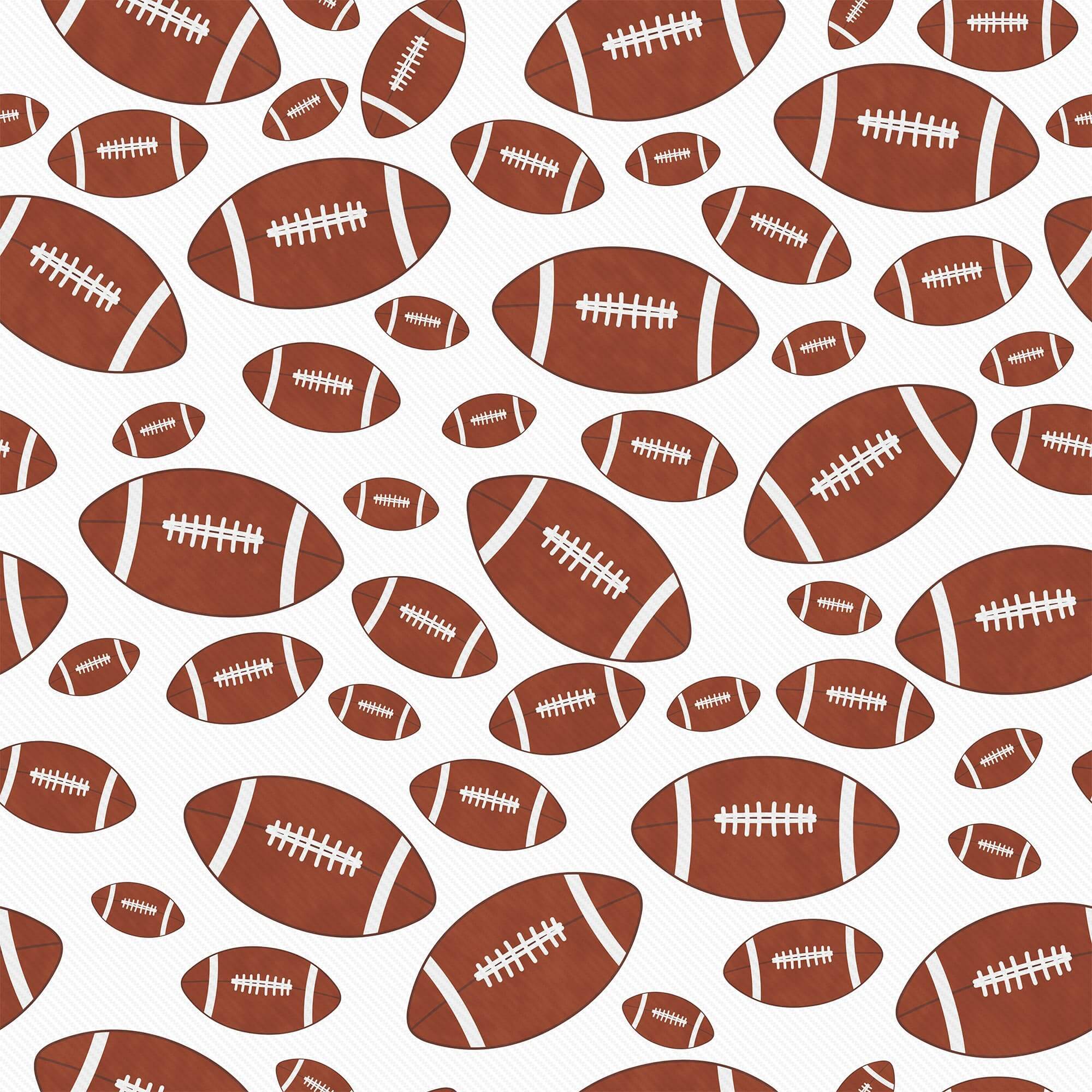White and Brown Sports-Themed Peel and Stick Removable Wallpaper for Kids - Self-Adhesive Nursery Decor for Boys' Room, Playroom, and Bedroom Walls