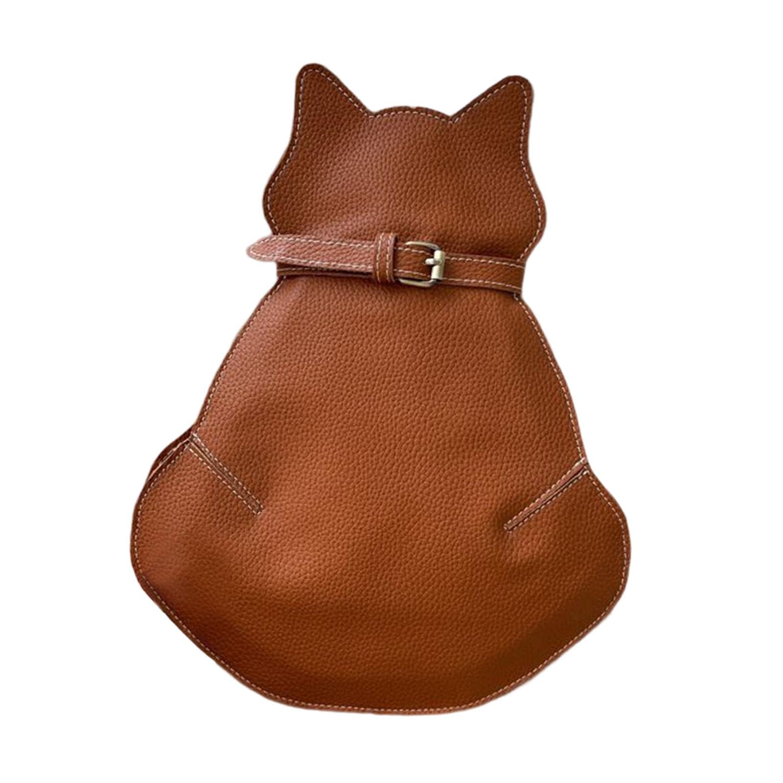 Fashion My Day® Cute Cat Shape Sling Bag - Crossbody Backpack for Gym, Travel & Daily Use | Brown Waist Pack | Women's Fashion Accessories | Perfect for Workouts, Shopping & Outdoor Activities