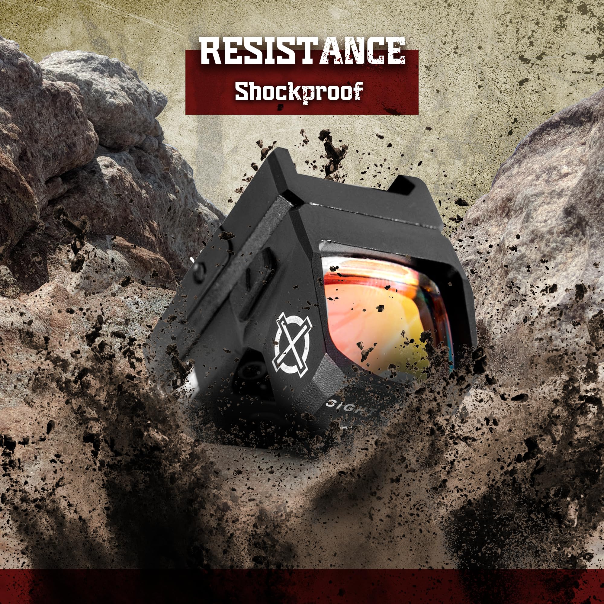 Sightmark Mini Shot A-Spec Reflex Sight - Red Dot Scope for Pistols & Rifles | Quick Target Acquisition | Hunting, Shooting Range & Home Defense Use