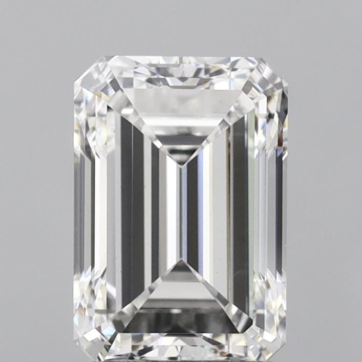 2 Carat E VS1 Emerald Cut Lab Grown Diamond - Stunning Engagement Ring Center Stone for Wedding & Anniversary Jewelry