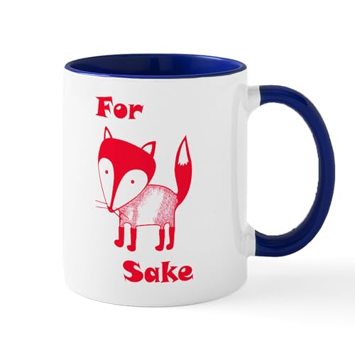 White/Navy Inside - For Fox Sake Mugs