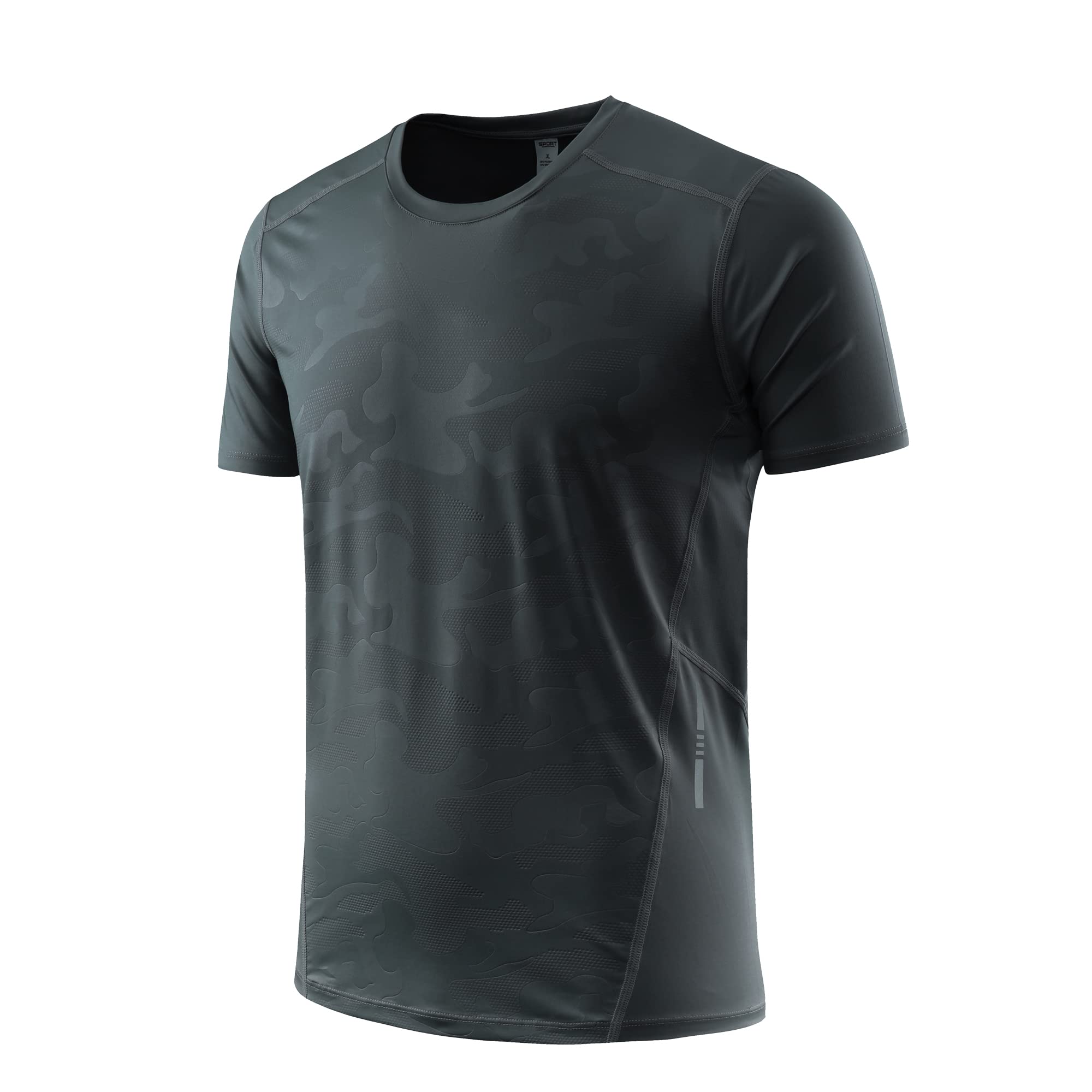 Men's Workout Shirts - Short Sleeve Cooling Moisture Wicking Dry Fit T-Shirts for Gym, Running & Outdoor Activities | Breathable Athletic Tees for Men
