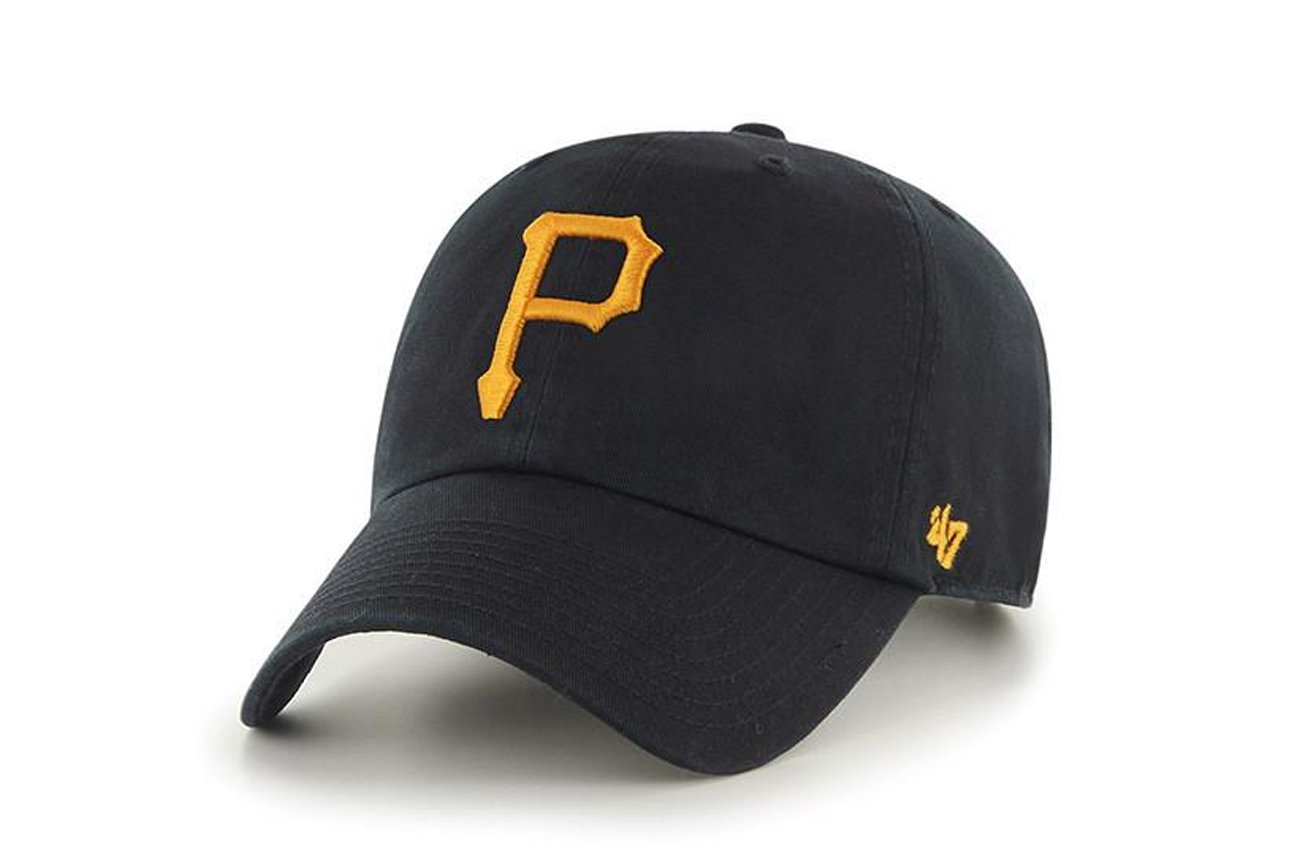 47 Brand Pittsburgh Pirates Adjustable Baseball Cap - Black, One Size Fits All | Perfect for Baseball Games, Casual Wear & Sports Fans