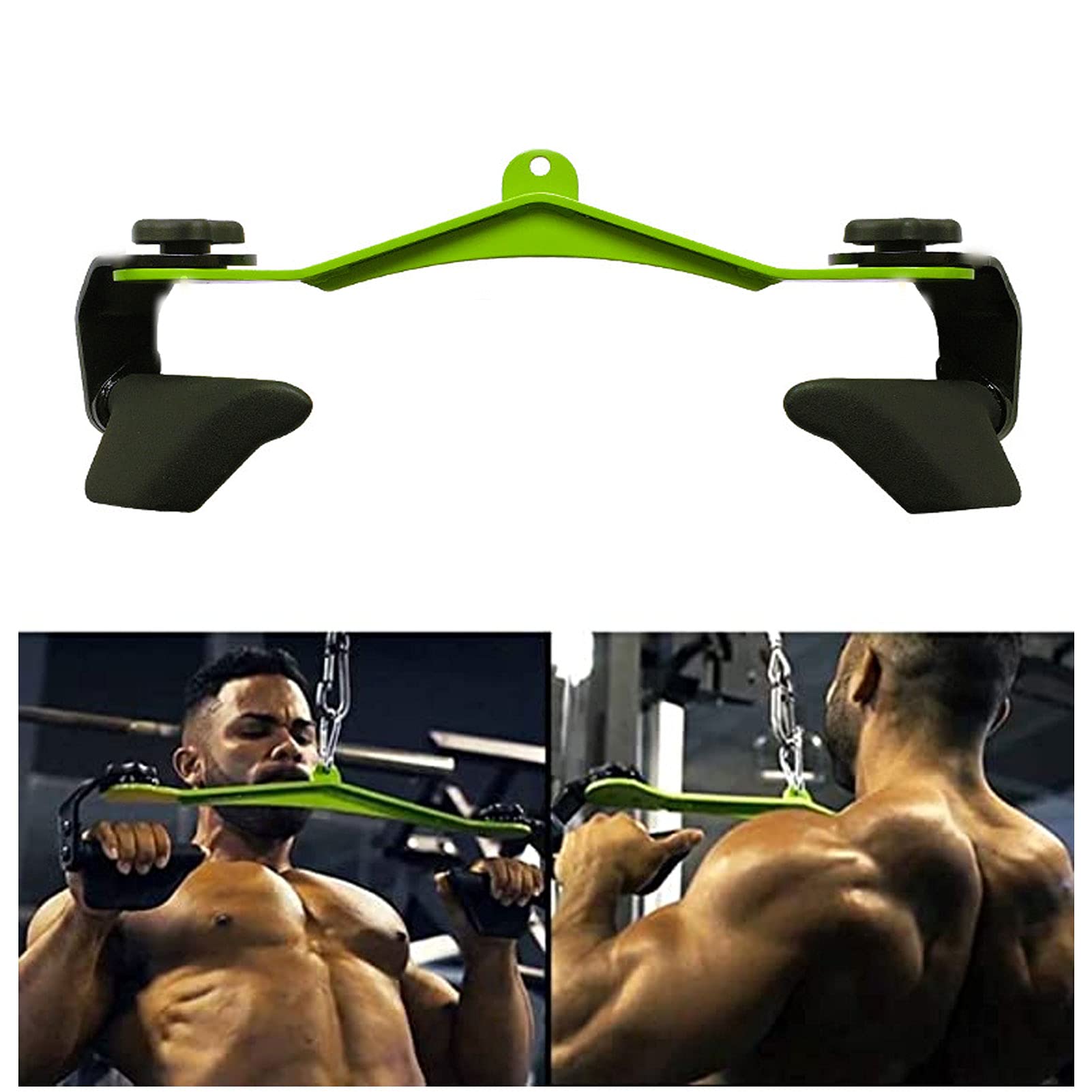 YZDKJDZ LAT Pull Down Bar Handle - V-Shaped Gym Cable Attachment for Biceps, Triceps & Back Workouts - Compatible with Rowing Machines & High/Low Pulley Systems - Perfect for Home Gym Strength Training & Muscle Building Exercises