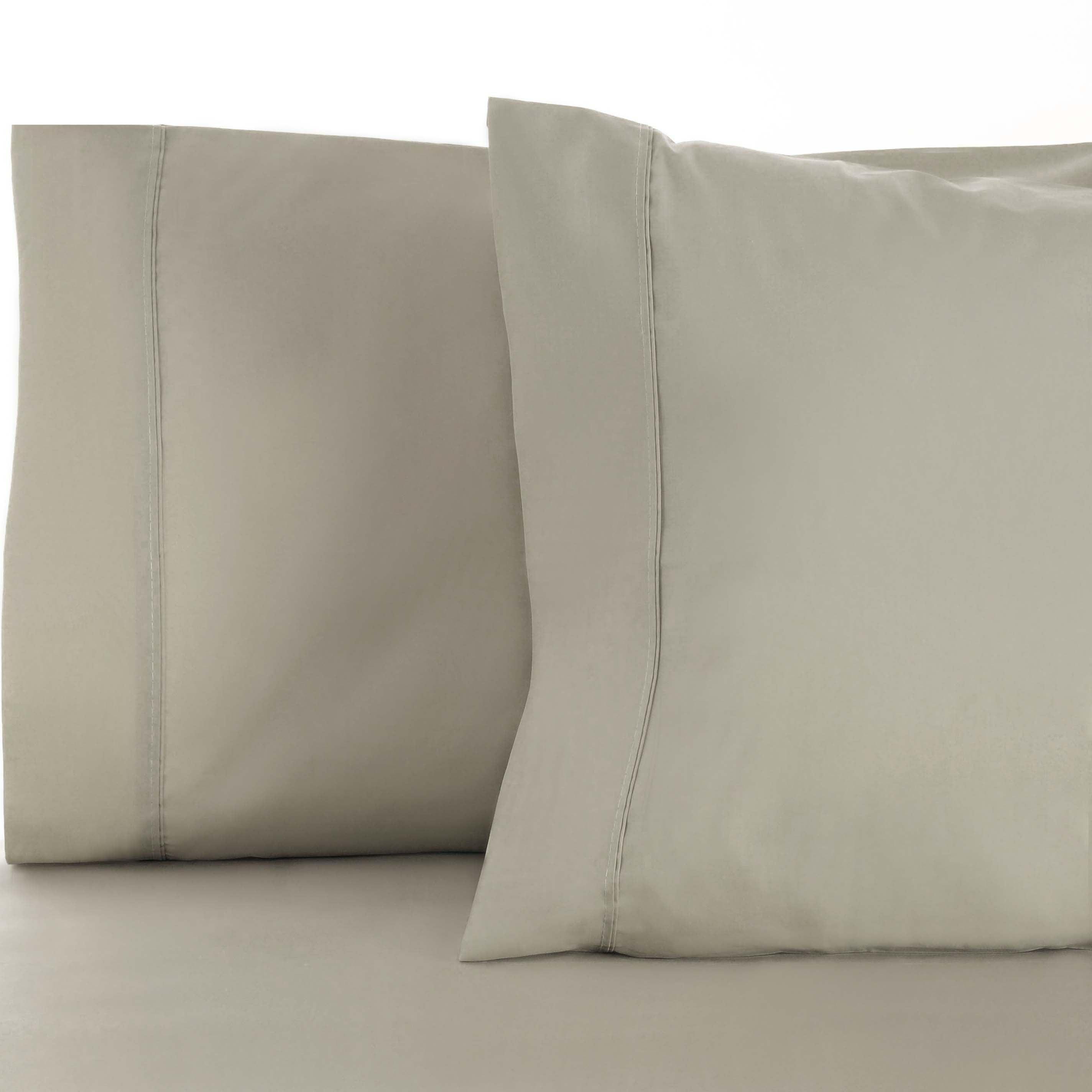 Premium 600 Thread Count Cotton Blend Pillowcase Set - Soft & Breathable for Ultimate Comfort - Perfect for Bedroom, Hotel, and Home Decor