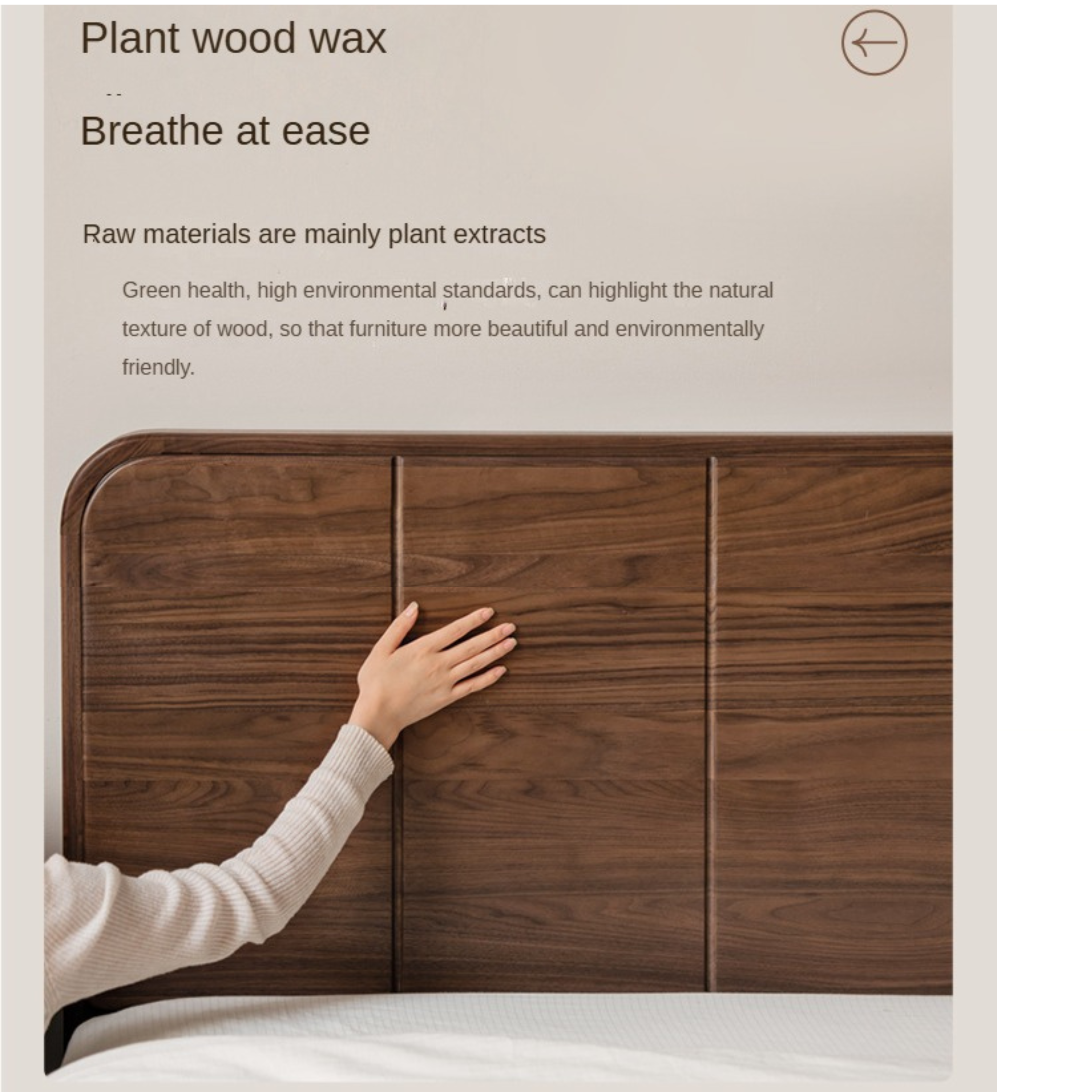 Solid Black Walnut Wood Bed Frame - Chinese Retro Style Queen/King Size Platform Bed with Storage | Durable Hardwood Bedroom Furniture for Master Bedroom, Guest Room & Airbnb
