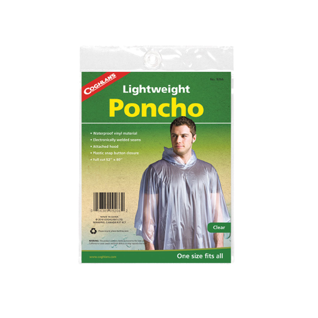 Coghlan's Lightweight Waterproof Rain Poncho for Hiking, Camping & Outdoor Activities - Compact Emergency Rainwear for Adults