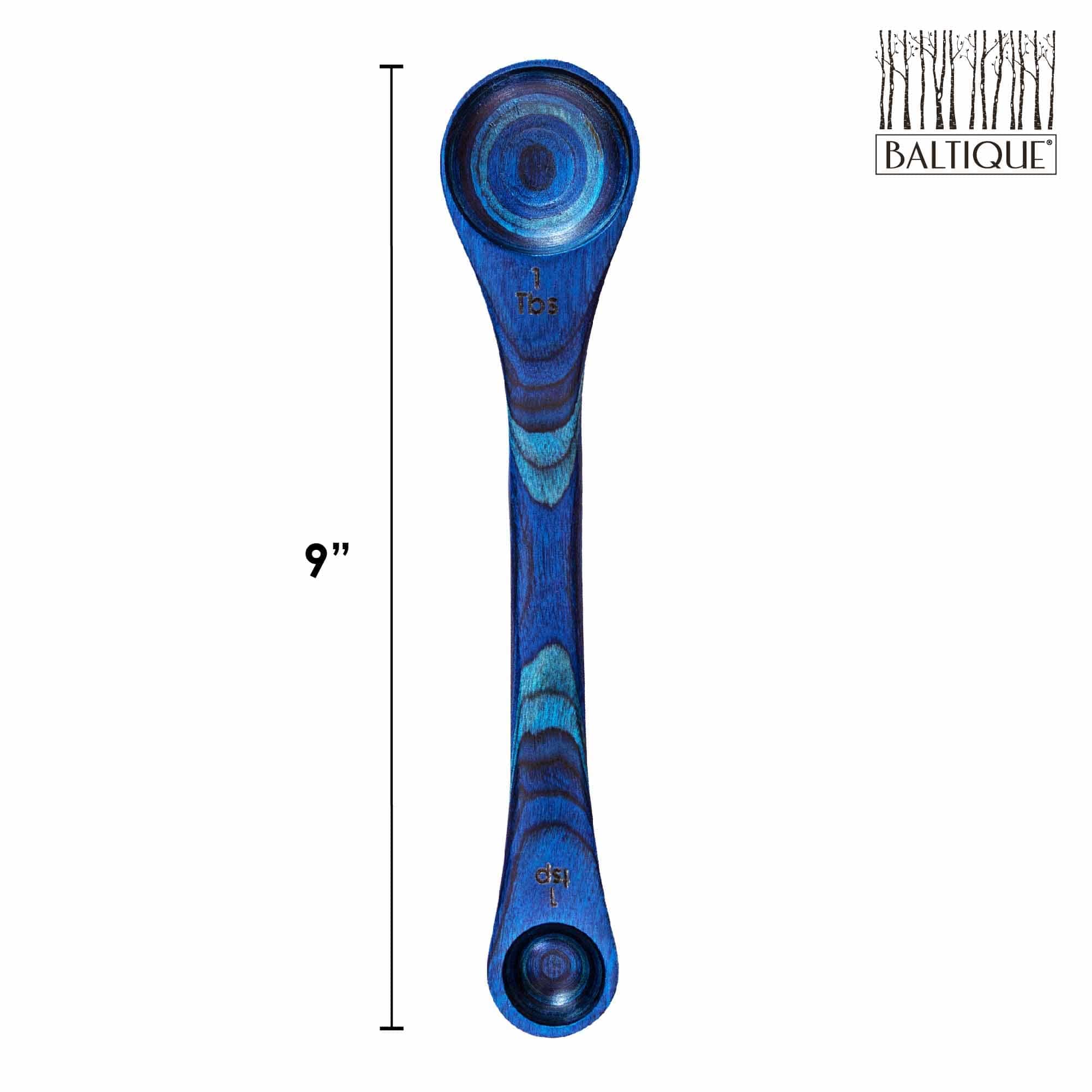 Baltique® Malta Collection 2-in-1 Measuring Spoon Set - Stainless Steel Dual-Sided Kitchen Utensil for Baking, Cooking & Coffee Measuring - Perfect for Home Chefs & Professional Bakers