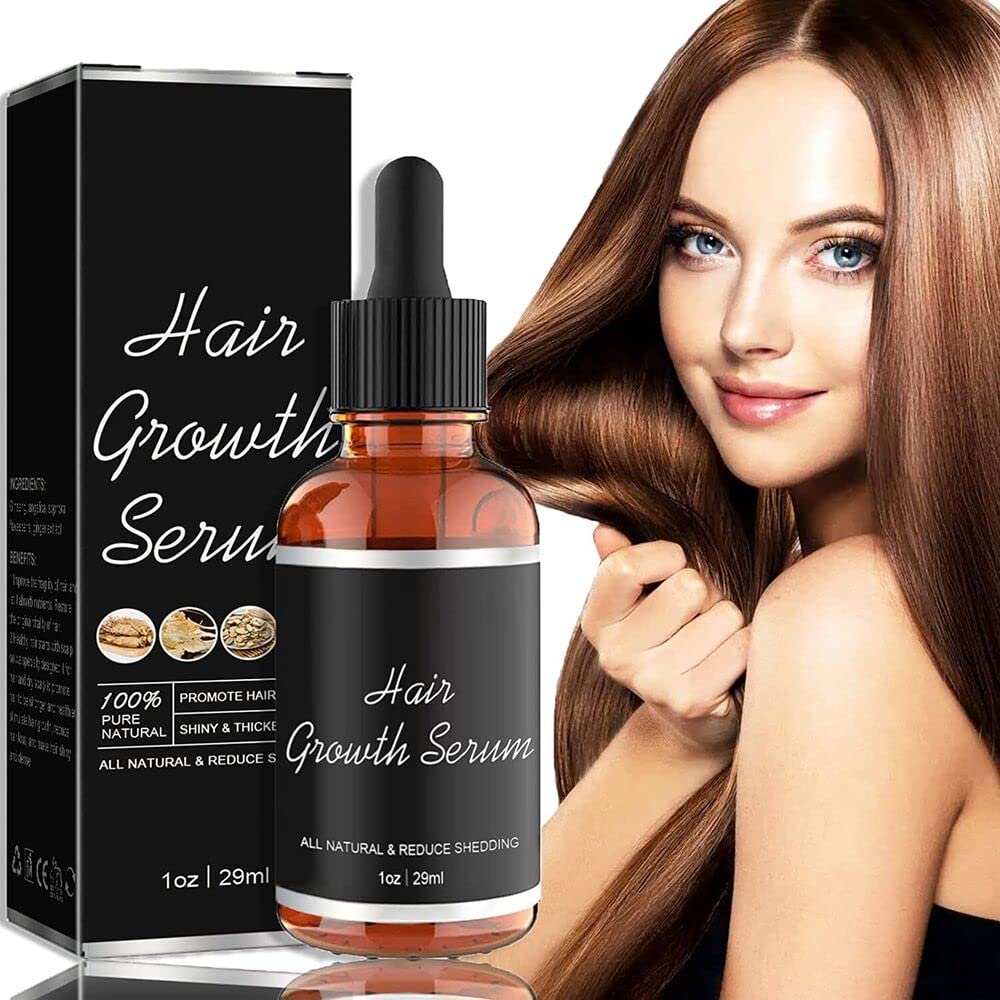 2023 New 29ml Hair Growth Serum for Black Women - Stimulates Thicker, Longer Hair for Natural & Relaxed Styles - Perfect for Daily Use & Scalp Care