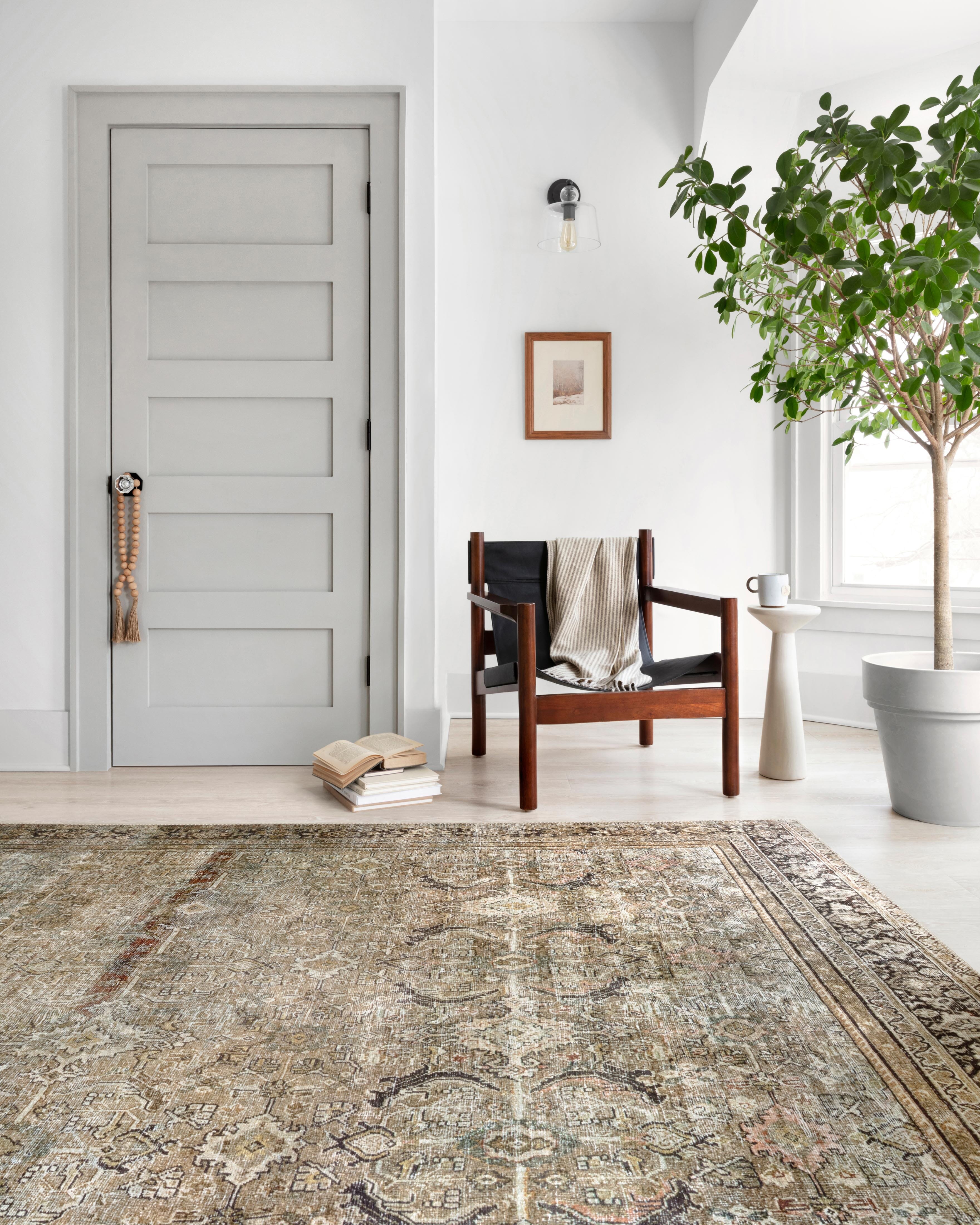 Loloi II Layla Area Rug - Olive & Charcoal Modern Design - Perfect for Living Room, Bedroom, or Office Decor