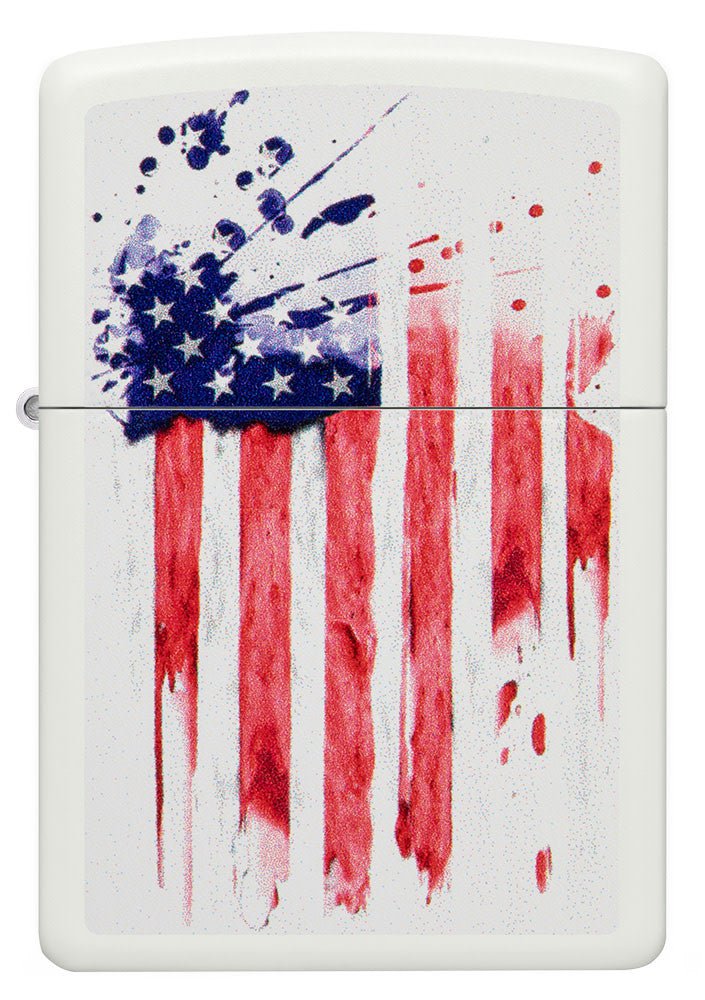 American Flag Design White Matte Case - Patriotic Phone Cover for iPhone & Samsung | Perfect for 4th of July, Veterans Day & Everyday Pride