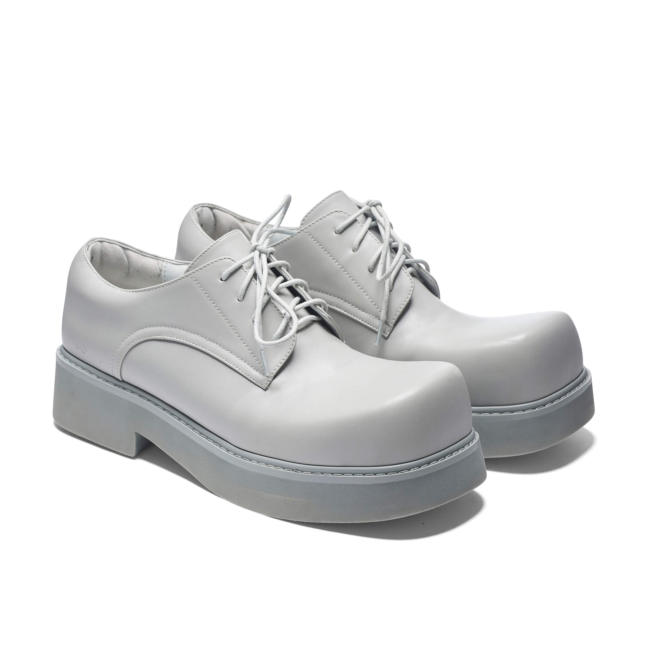 400% Oversized Derby Shoes for Men - Trendy Grey Platform Shoes for Punk & Gothic Fashion | Perfect for Cosplay, Halloween & Bold Street Style
