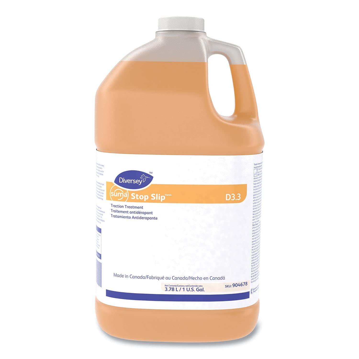 Diversey Suma Stop Slip Surface Cleaner - 1 Gallon (4/Case) | Commercial-Grade Floor Cleaner for Restaurants, Hotels & High-Traffic Areas