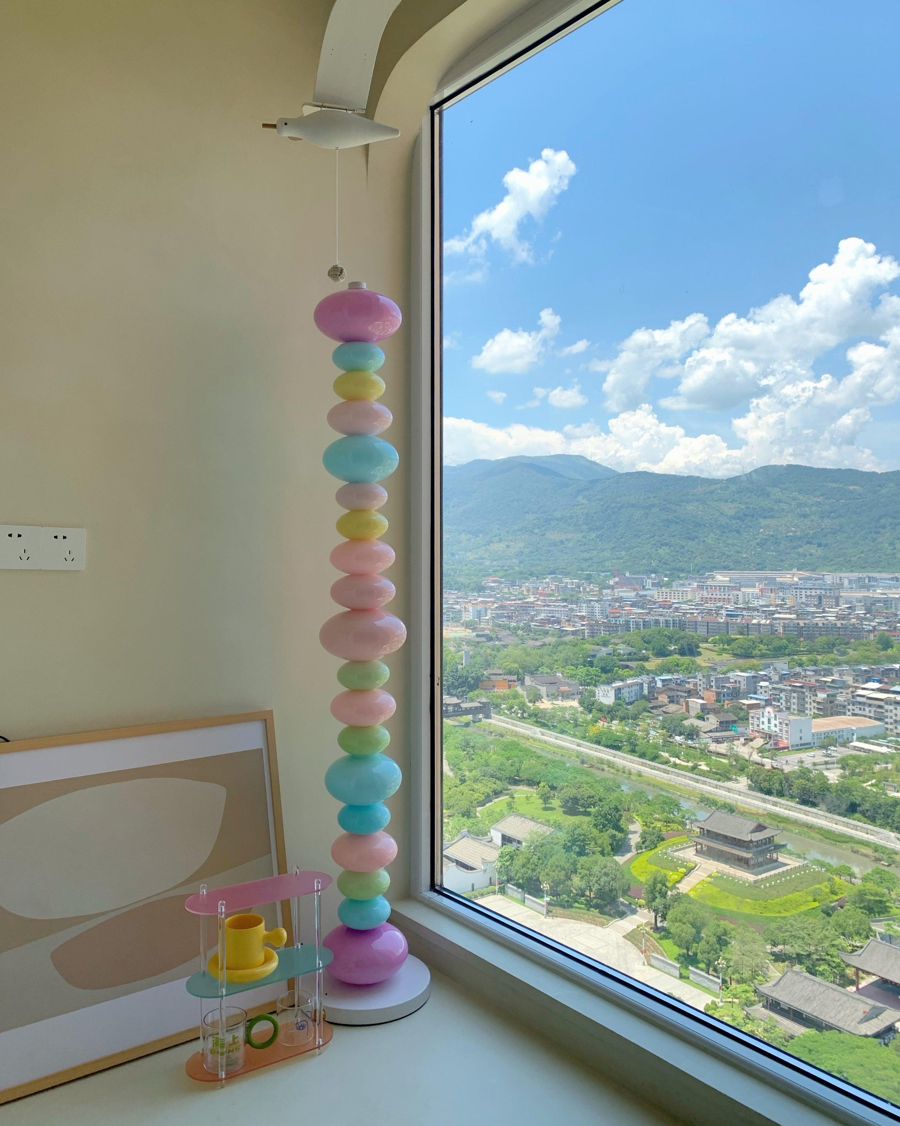 Modern LED Candy Floor Lamp - Adjustable Brightness for Living Room, Bedroom & Office - Stylish Home Decor Lighting for Relaxation & Ambiance