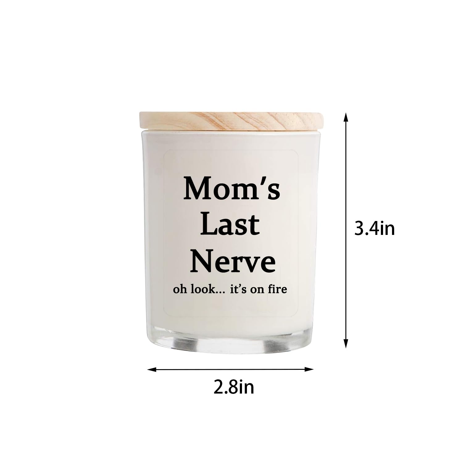 Vanilla Scented Candles (5.8oz) - Best Funny Gift for Mom from Daughter or Son - Perfect for Birthday, Mother's Day, Thanksgiving & Christmas - Relaxing Home Decor & Romantic Ambiance Candle
