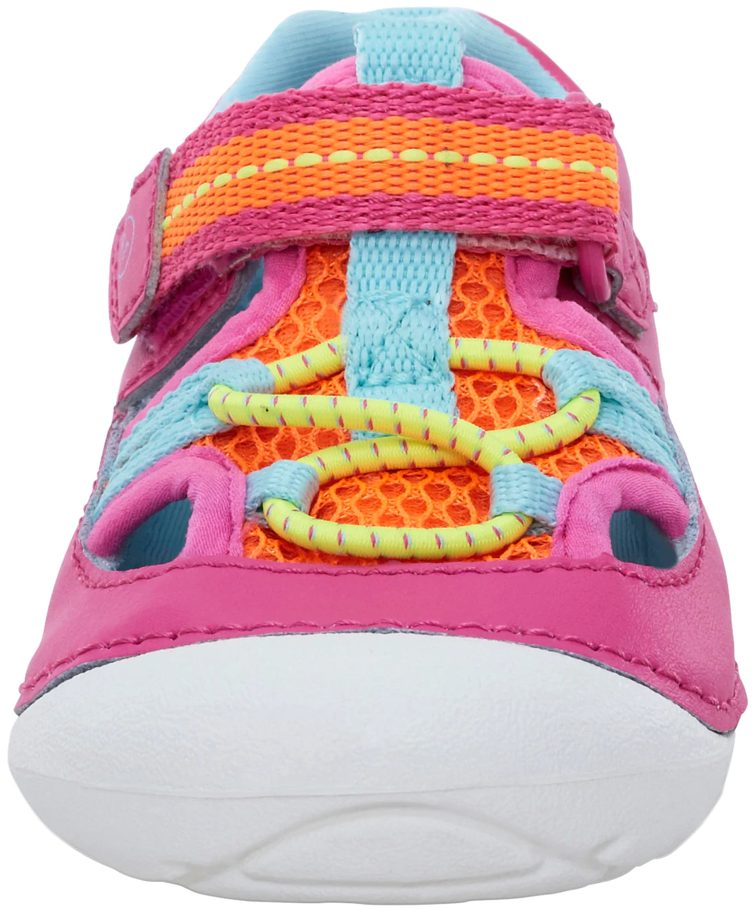 Stride Rite Pink Multi Tobias Soft Motion Baby Sandals for Girls - Comfortable Walking & Play Shoes for Toddlers - Perfect for Beach, Park & Summer Outings