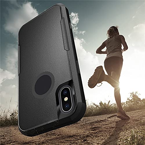 Custom iPhone Xs Max Shockproof Phone Case - 3-Layer Protective Cover with Multi-Photo Design, Scratch-Resistant & Personalized Gift Option (Black) - Perfect for Travel, Work & Everyday Protection