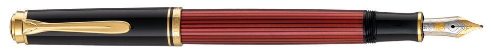 Pelikan Premium M400 Fountain Pen Fine Nib Black & Red - Elegant Writing Instrument for Professionals, Collectors & Calligraphy Enthusiasts