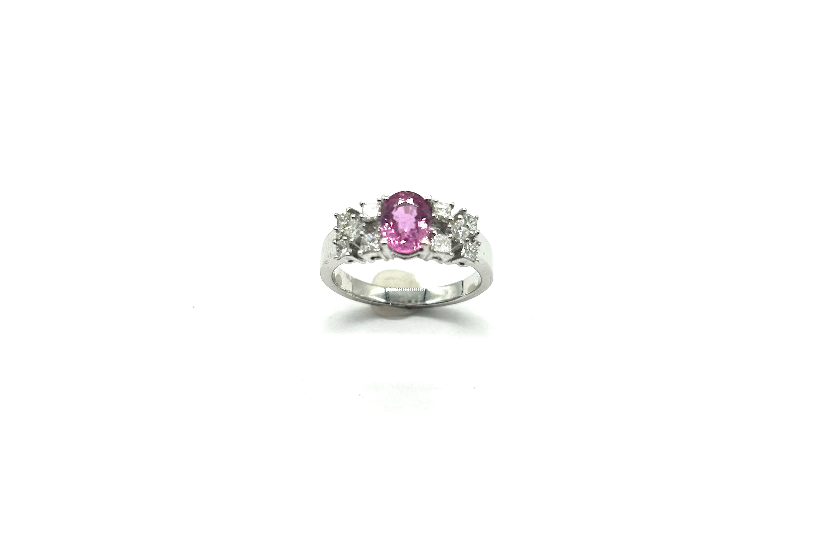 Exquisite 14K Gold Ladies Diamond & Pink Sapphire Ring for Women | Elegant Engagement, Wedding, Anniversary Gift | Perfect for Special Occasions & Everyday Luxury