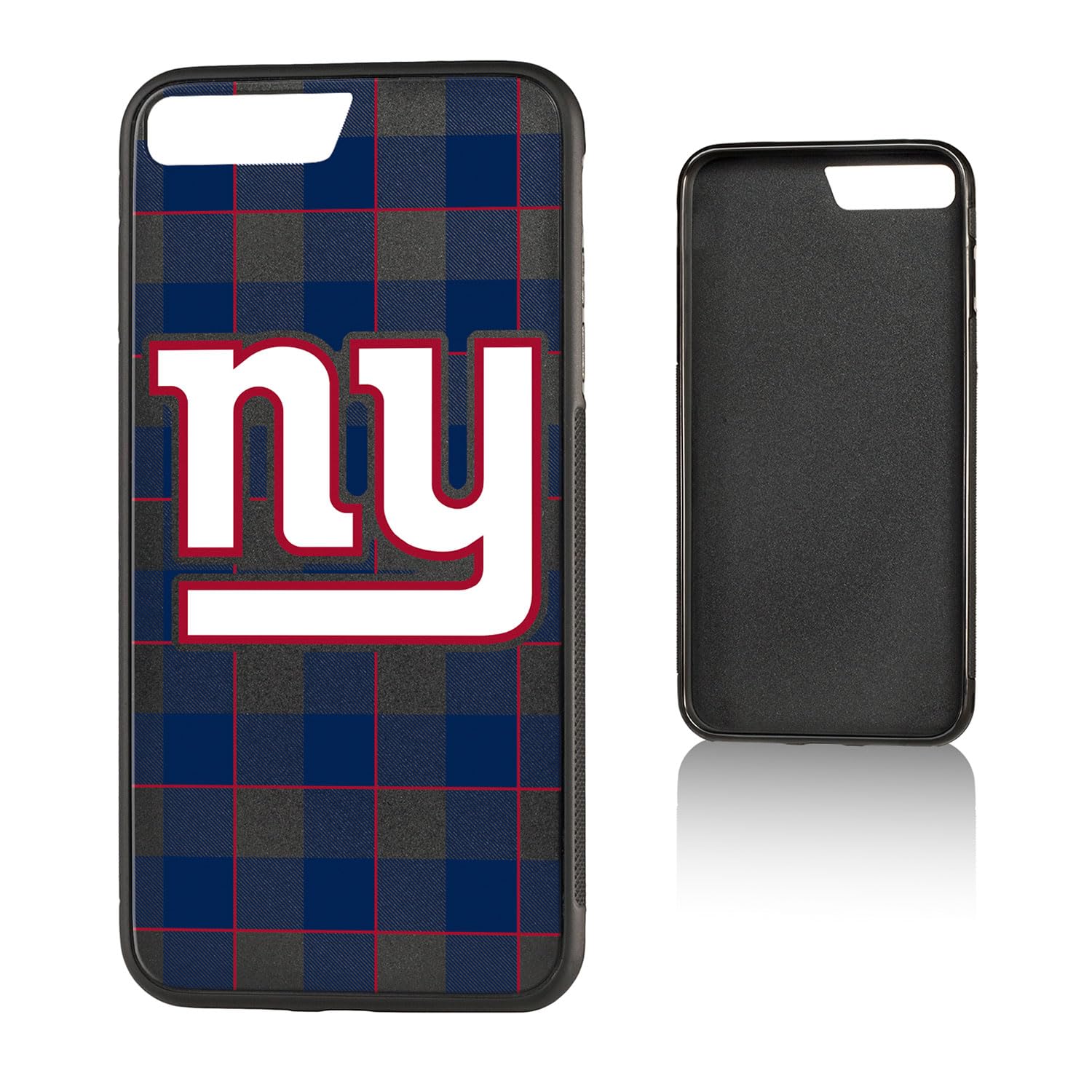 New York Giants iPhone Plaid Design Protective Bumper Case - Perfect for Football Fans & Game Day Support | Compatible with iPhone Models