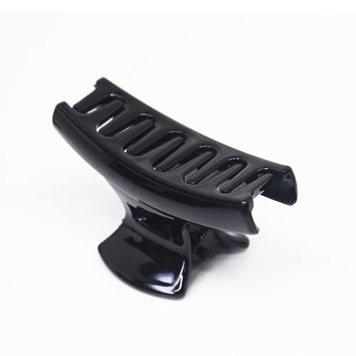 Kinjal Art Herbals Black Plastic Hair Clutch for Women & Girls - Medium Size Trendy Hair Clip & Hair Claws (Pack of 6) - Perfect for Parties, Weddings & Everyday Styling