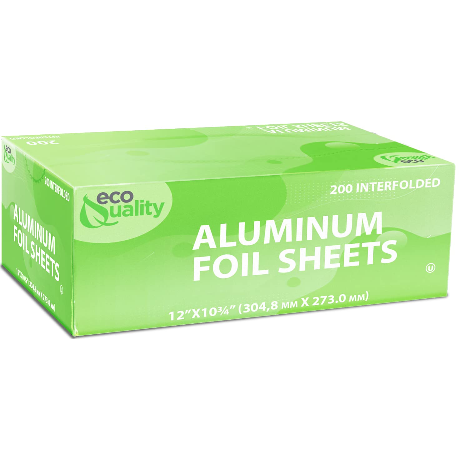 Premium Silver Aluminum Foil Sheets Pre-Cut Pop-Up, 12
