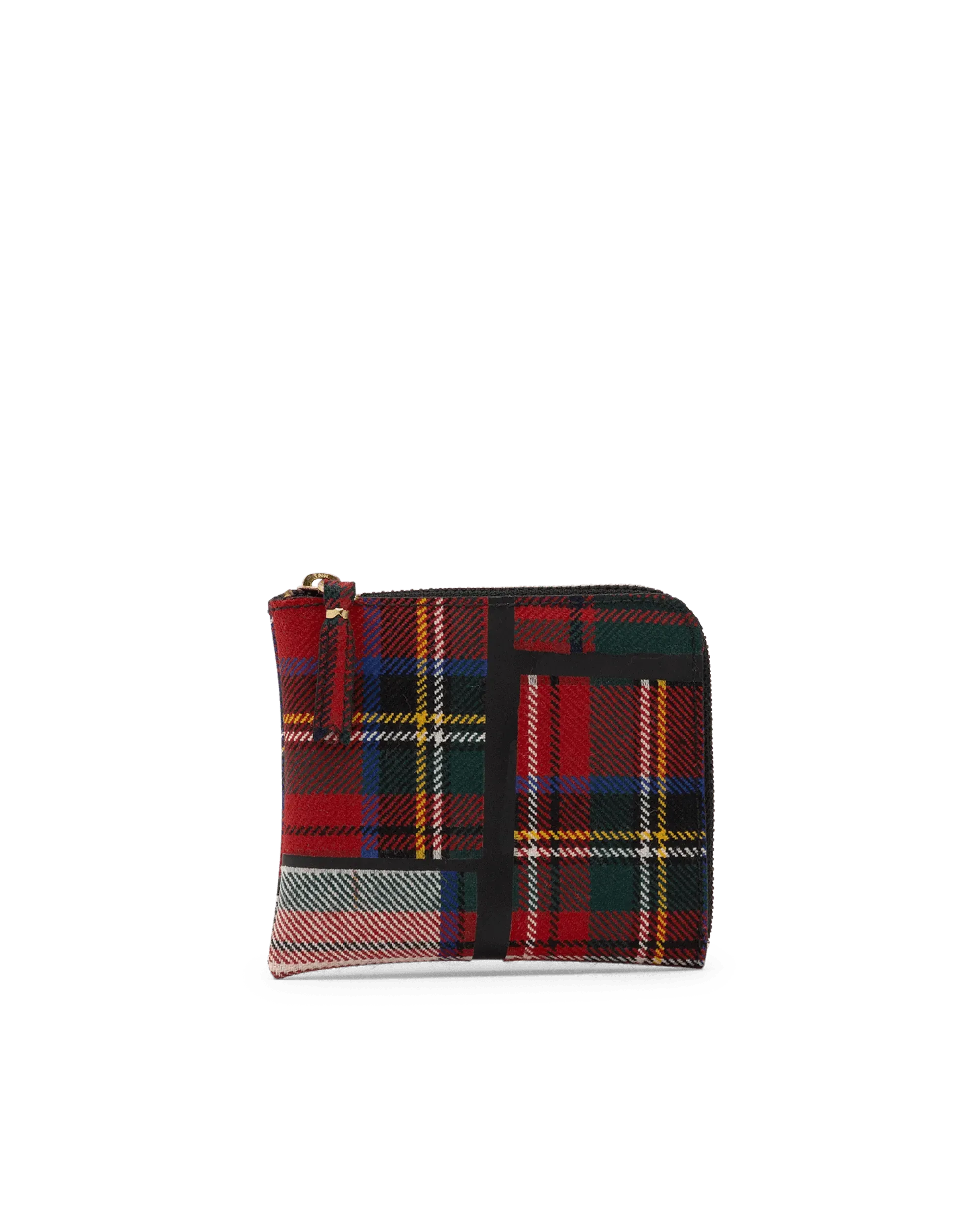 Stylish Tartan Patchwork Wallet with Corner Zip - Trendy Plaid Design for Men & Women - Perfect for Travel, Everyday Use & Gift Giving