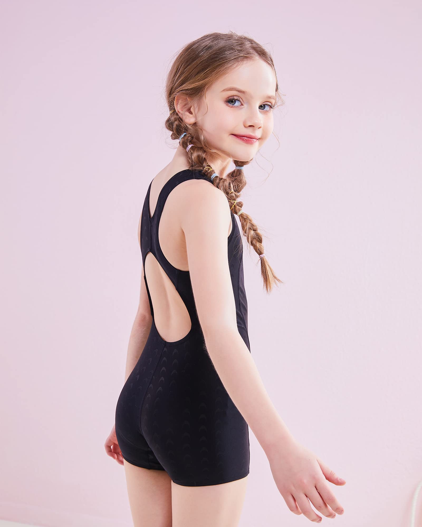 J.E Sterguard Girls' One Piece Swimsuits - UPF 50+ Sun Protection Bathing Suits for Kids Ages 4-16, Comfortable & Stylish Swimwear for Pool, Beach & Summer Water Activities
