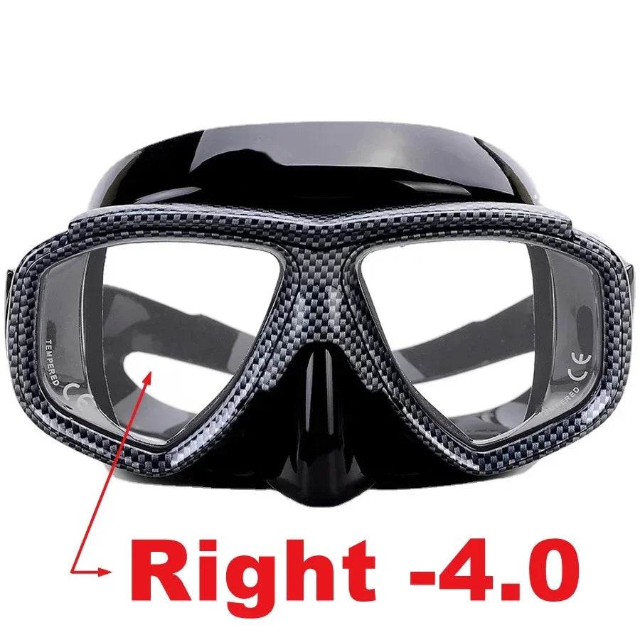Aleefa Unisex Anti-Fog Swimming Goggles with Tempered Glass Lens for Myopia - PC & Silicone Design - Perfect for Pool, Beach & Competitive Swimming