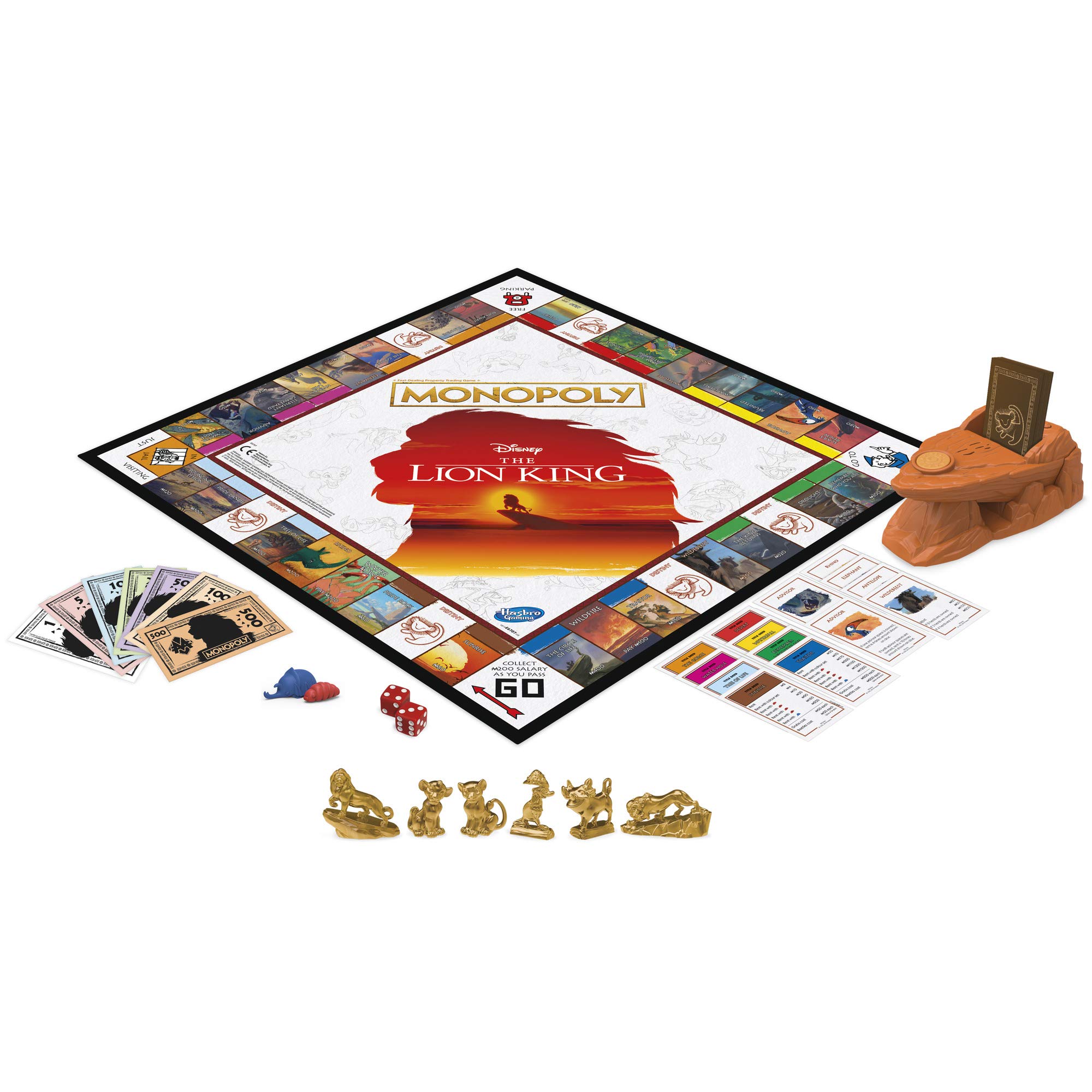 Disney The Lion King Edition Monopoly Board Game - Family Fun Strategy Game for Kids & Adults - Perfect for Birthday Parties, Family Game Nights & Disney Fans