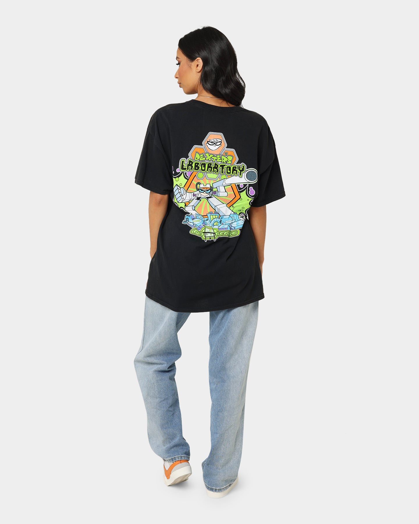 Vintage Boy Genius Graphic T-Shirt - Black Wash Distressed Style - Perfect for Casual Wear, Street Fashion & Retro Outfits