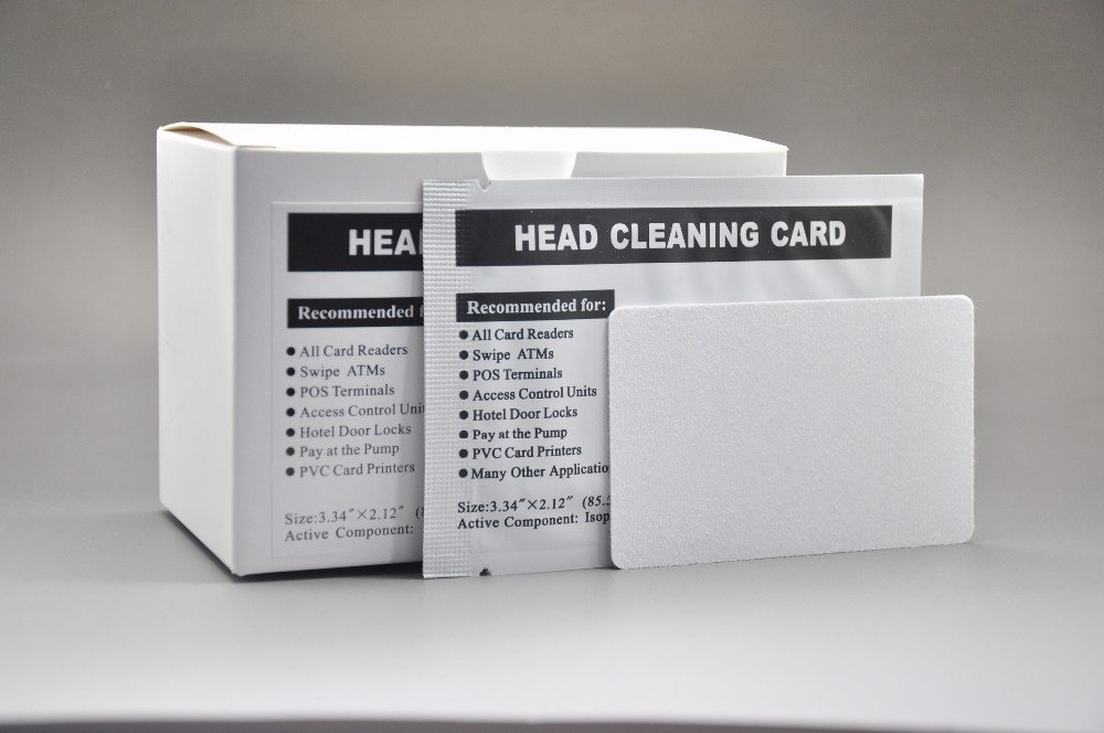 100 MicroSD Card Reader Swipe Cards + 5 Cleaning Cards for Credit Card Terminals - Perfect for POS Systems, ATM Maintenance & Payment Device Cleaning