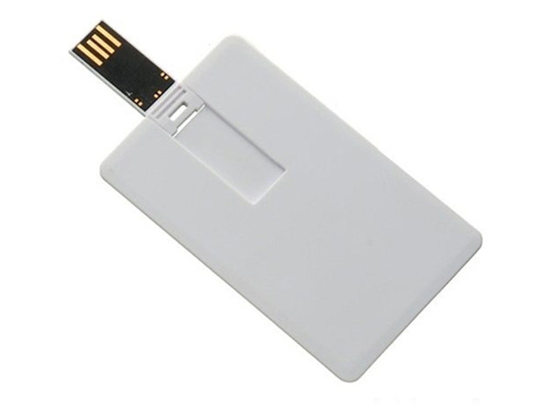 Custom Logo USB Flash Drive - Credit Card Style Personalized Memory Stick - Bulk Pack (1GB, 100 Pack) - Perfect for Promotional Gifts, Corporate Events & Branding Campaigns